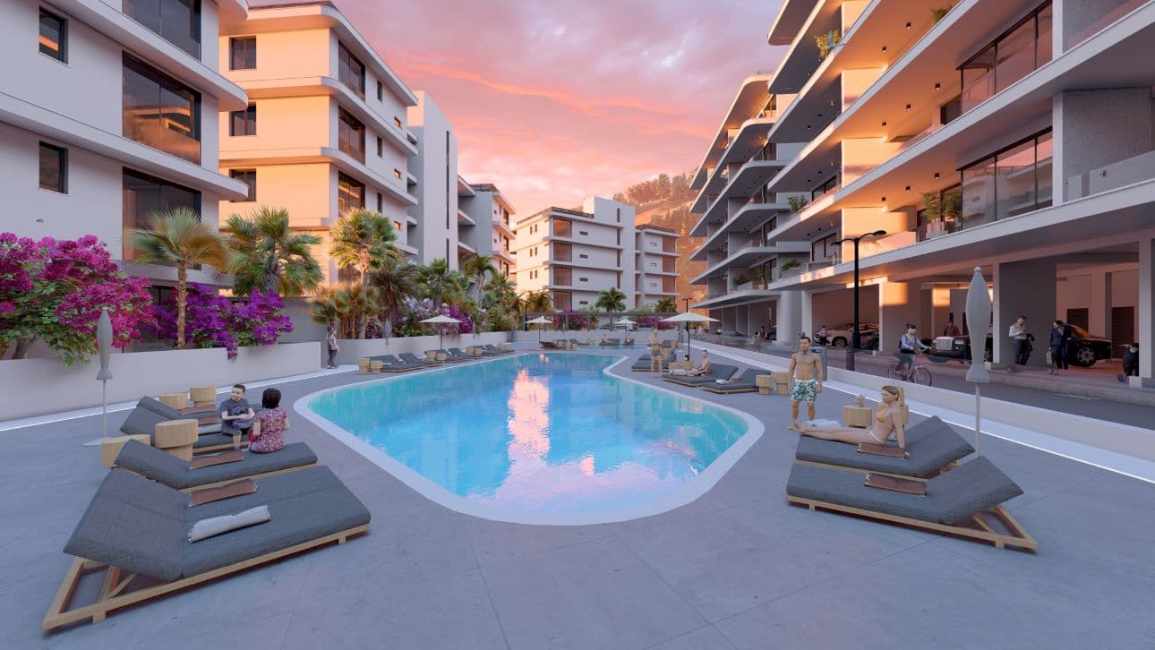2-bedrooms apartments in Limassol, Cyprus.