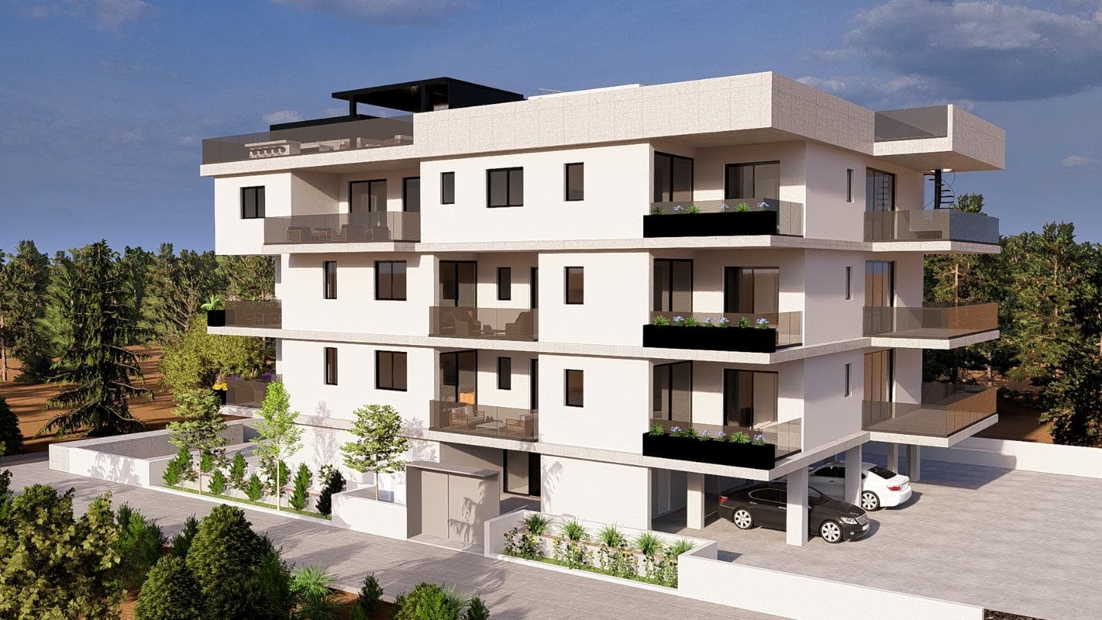 3-bedrooms apartments in Limassol, Cyprus.