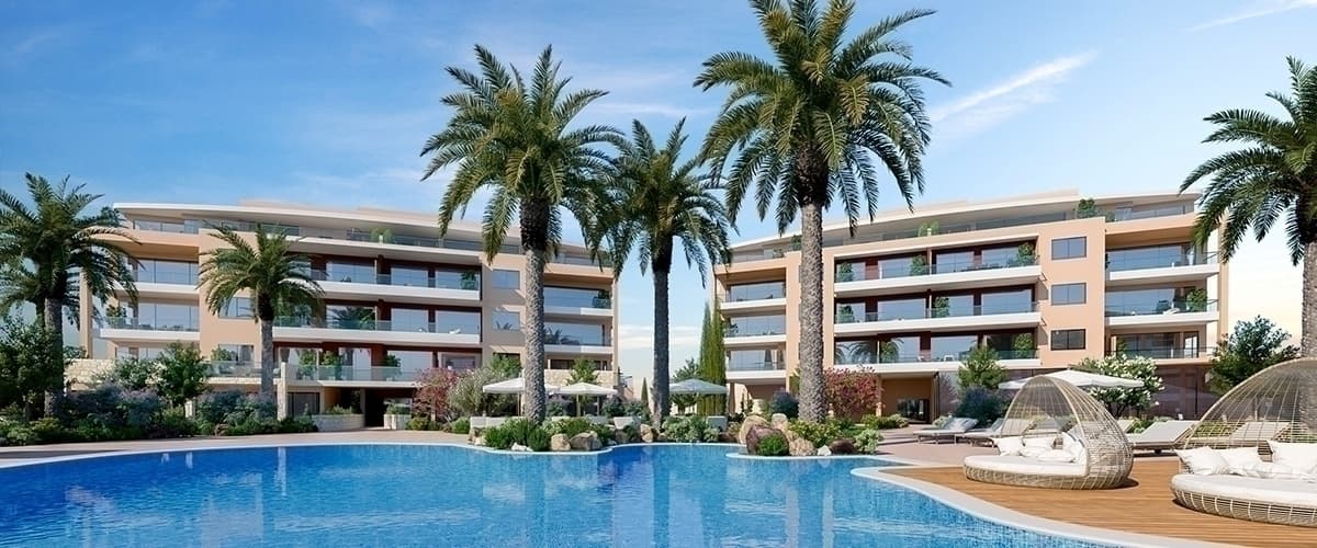 2-bedrooms apartments in Limassol, Cyprus.