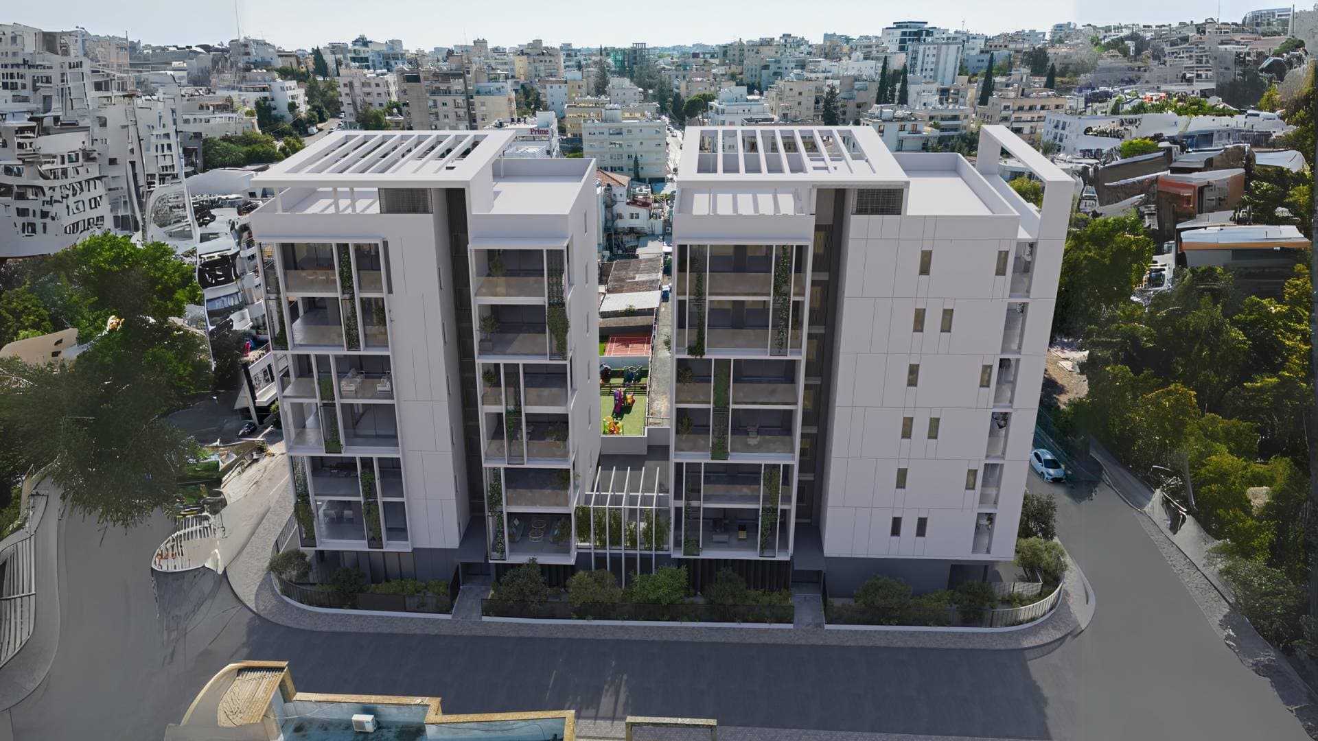 2-bedrooms apartments in Nicosia, Cyprus.