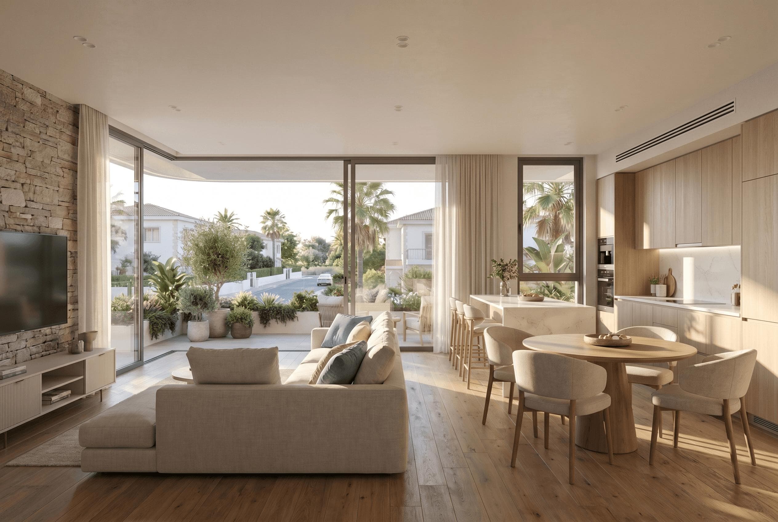 2-bedrooms apartments in Limassol, Cyprus.