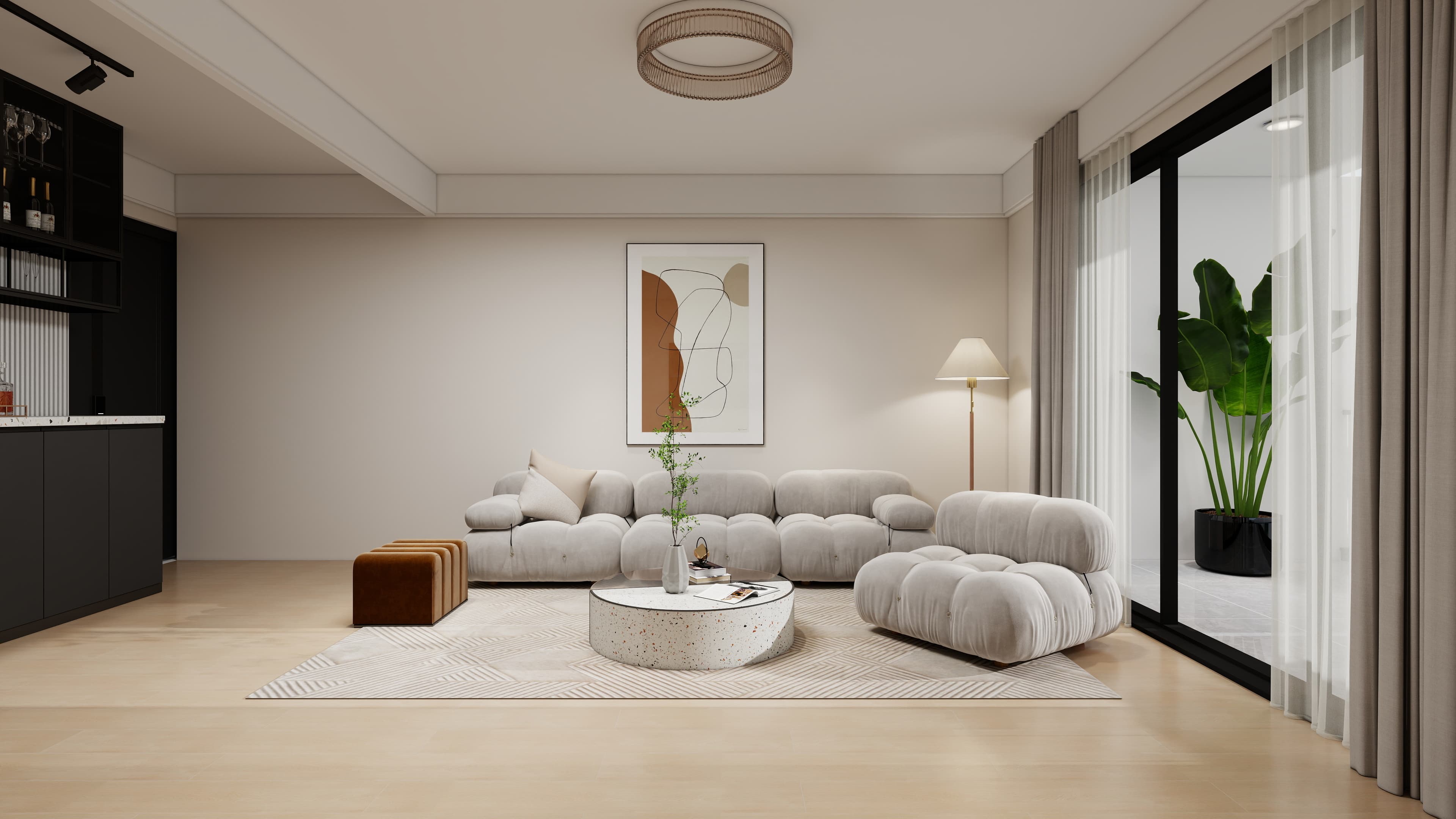 2-bedrooms apartments in Limassol, Cyprus.