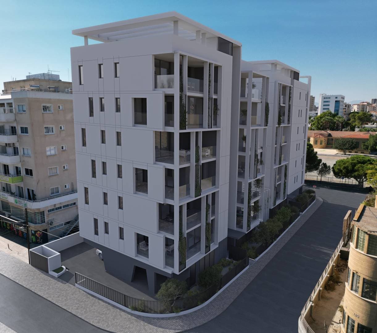 2-bedrooms apartments in Nicosia, Cyprus.