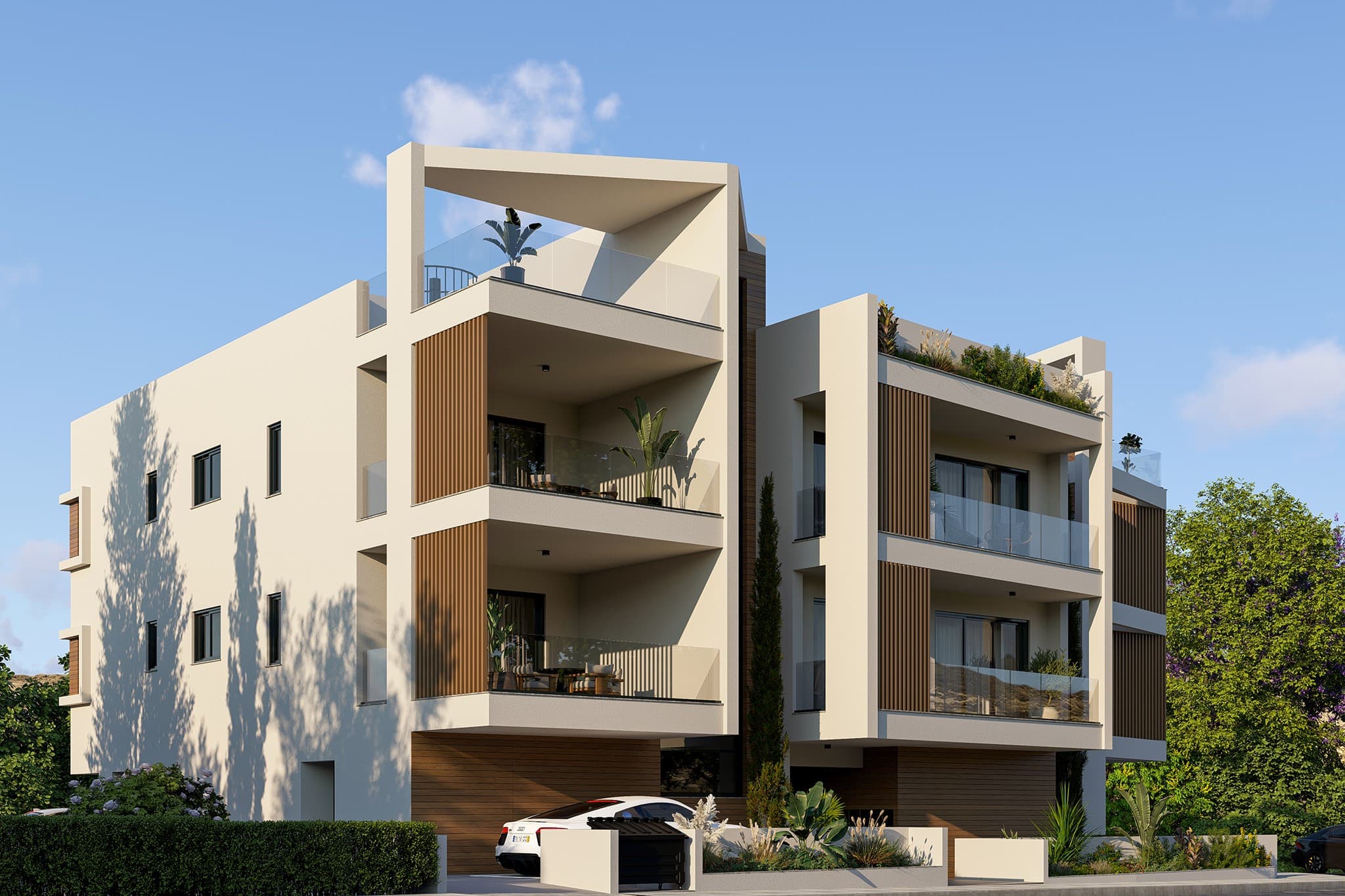 2-bedrooms apartments in Nicosia, Cyprus.
