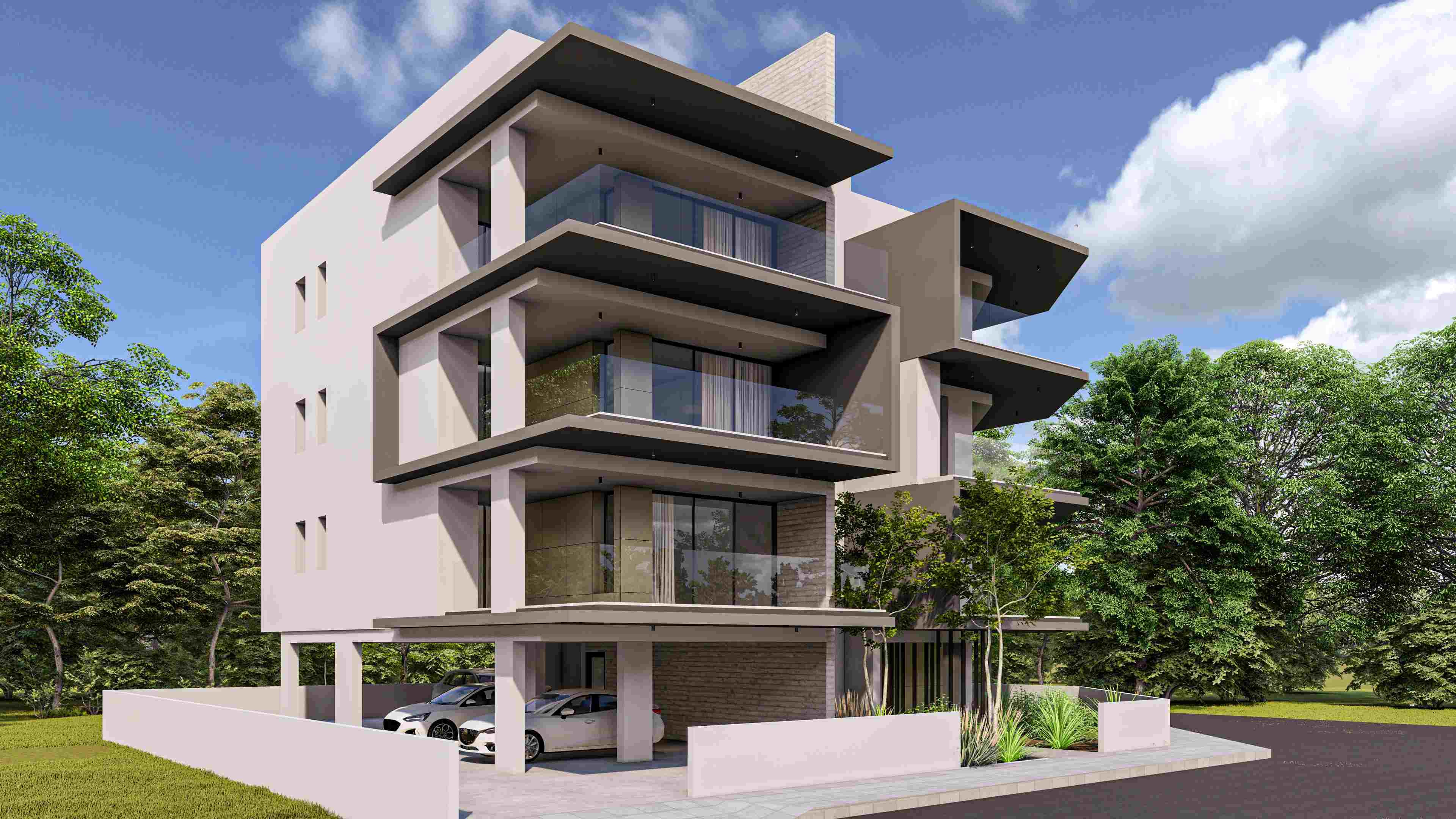 2-bedrooms apartments in Nicosia, Cyprus.