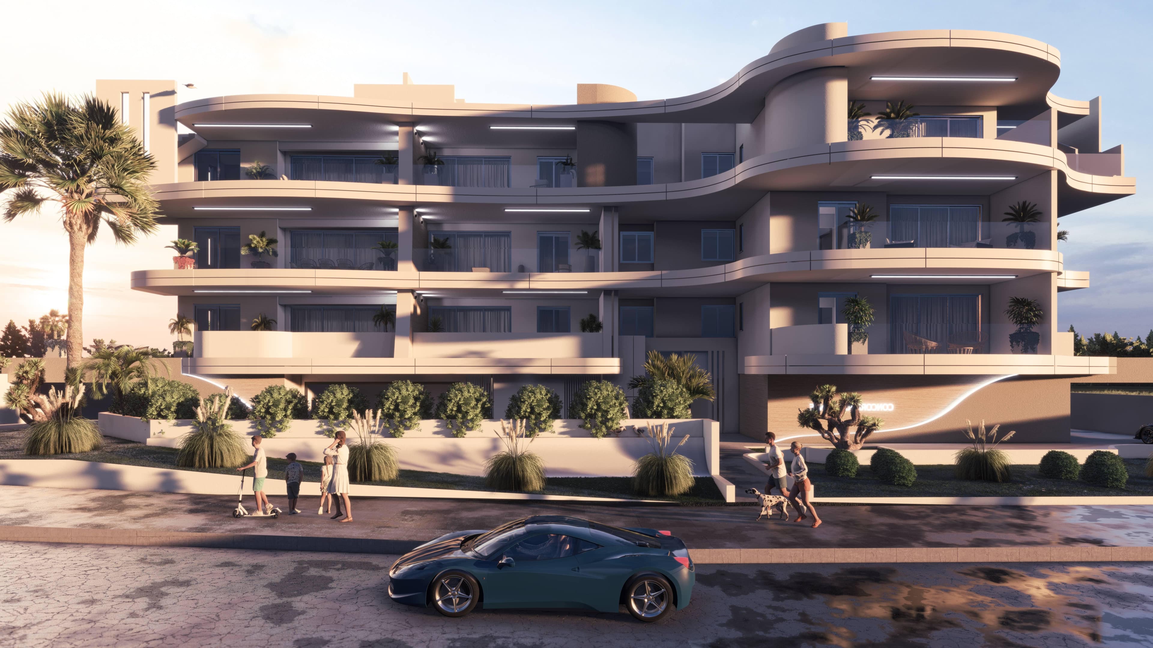 2-bedrooms apartments in Limassol, Cyprus.