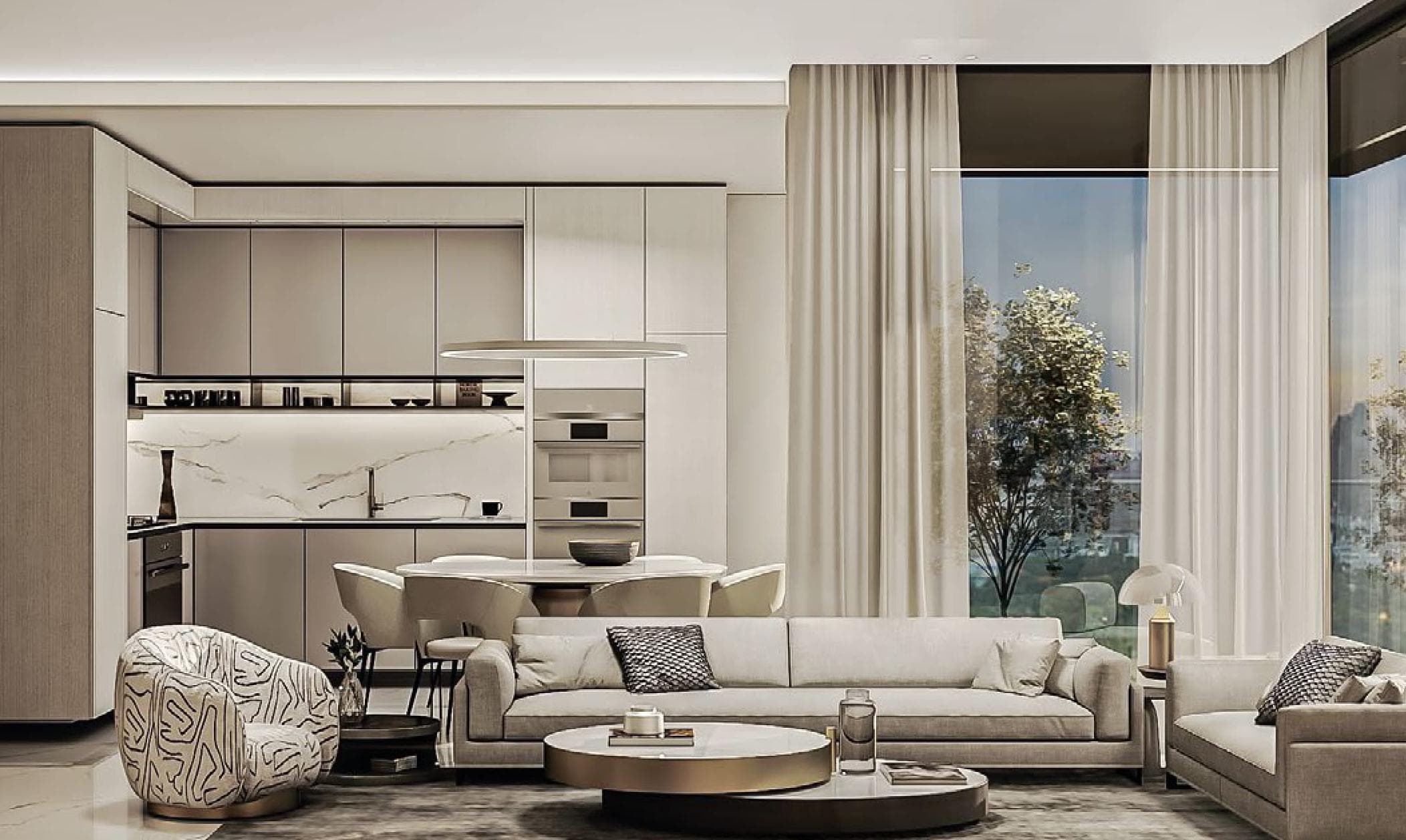 2-bedrooms apartments in Limassol, Cyprus.