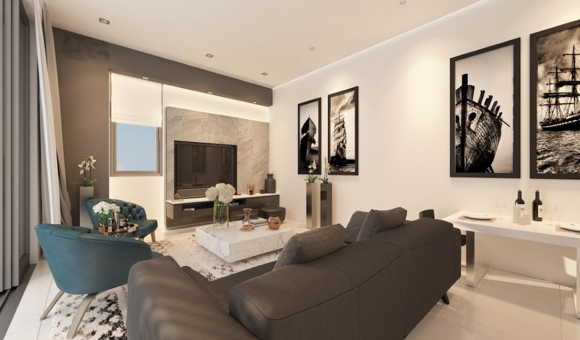 2-bedrooms apartments in Paphos, Cyprus.