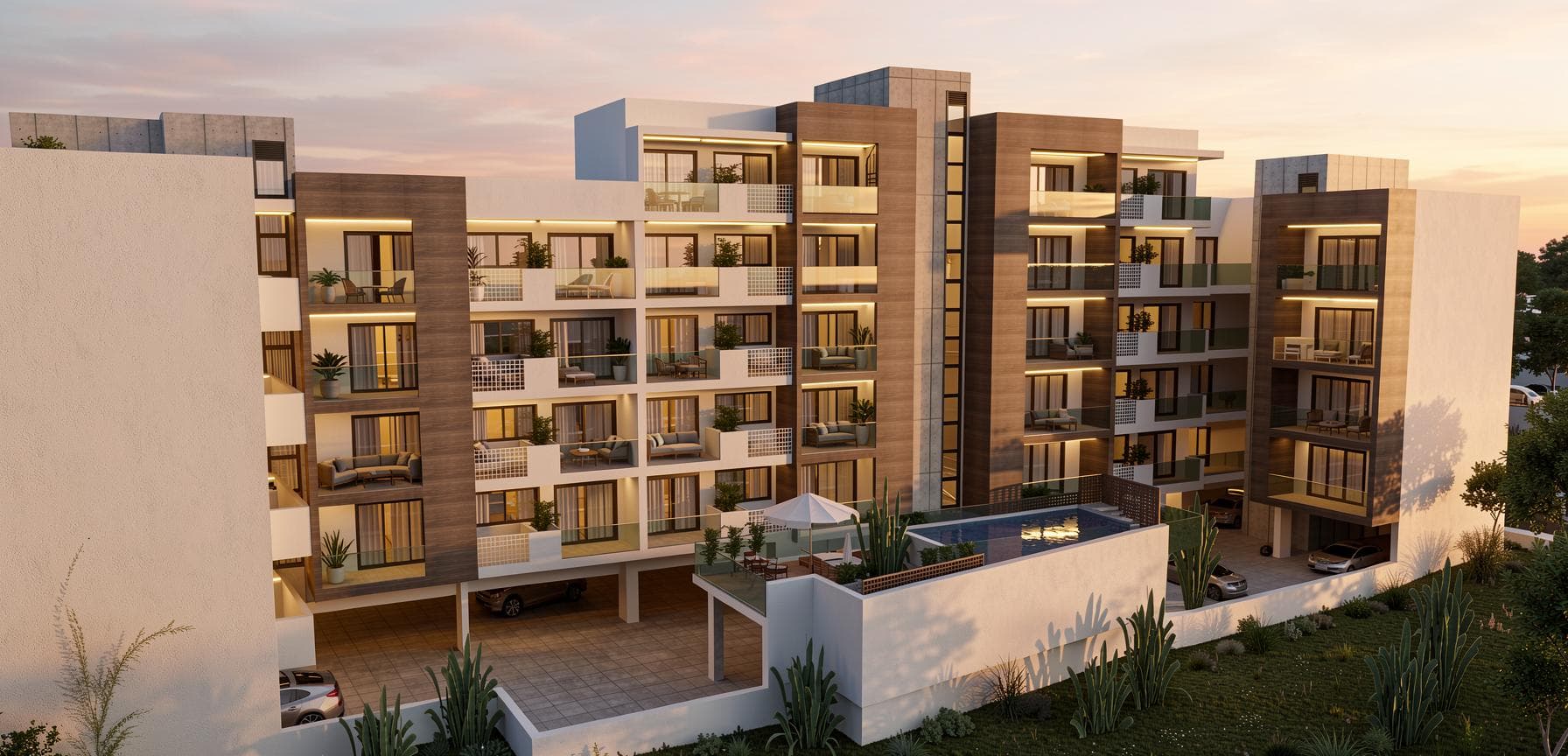 1-bedrooms apartments in Larnaca, Cyprus.