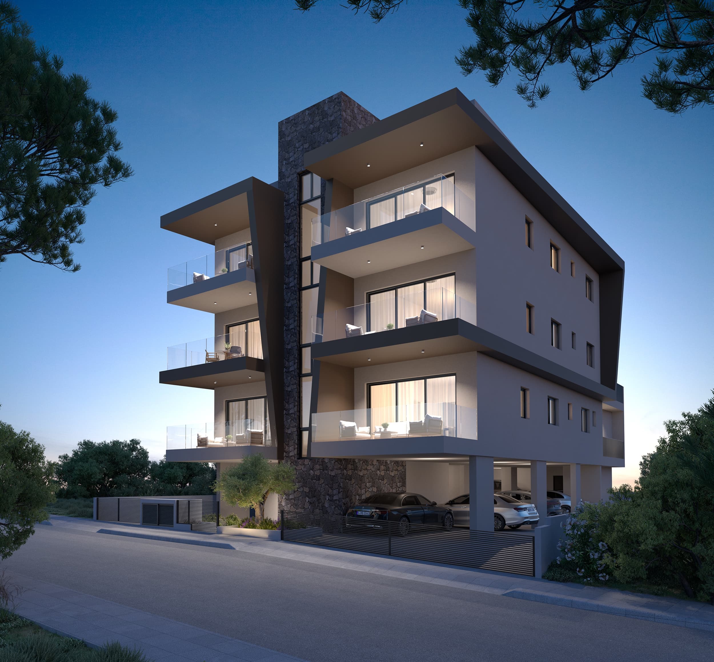 3-bedrooms apartments in Limassol, Cyprus.