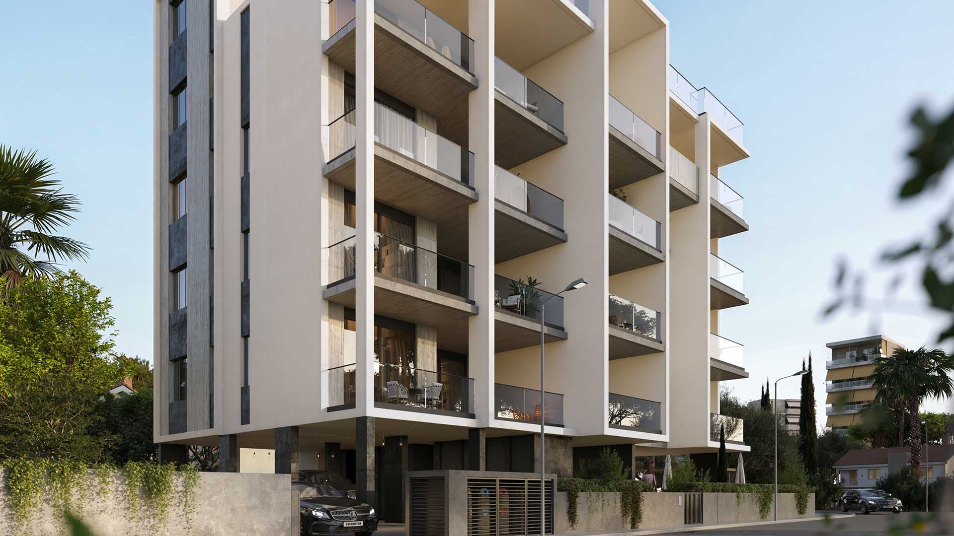 2-bedrooms apartments in Limassol, Cyprus.