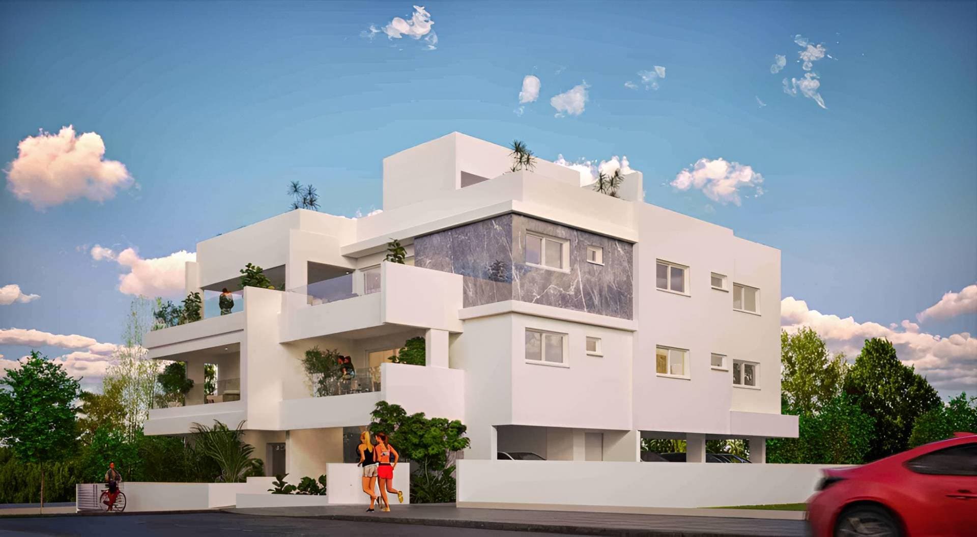 3-bedrooms apartments in Nicosia, Cyprus.
