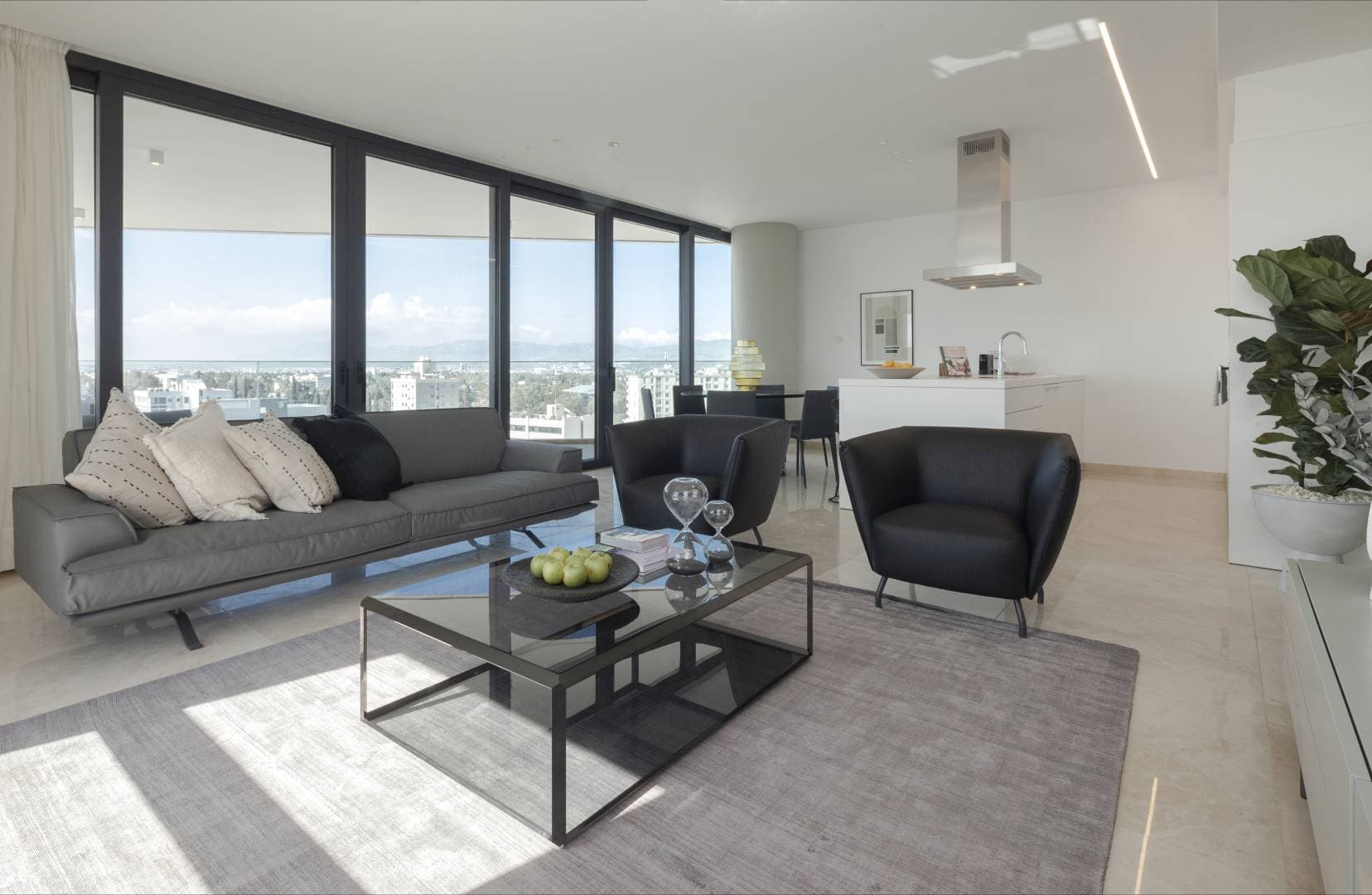 2-bedrooms apartments in Nicosia, Cyprus.