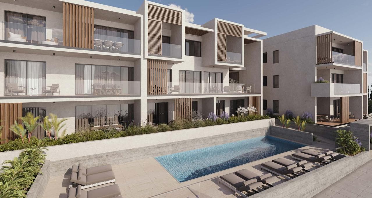 2-bedrooms apartments in Paphos, Cyprus.