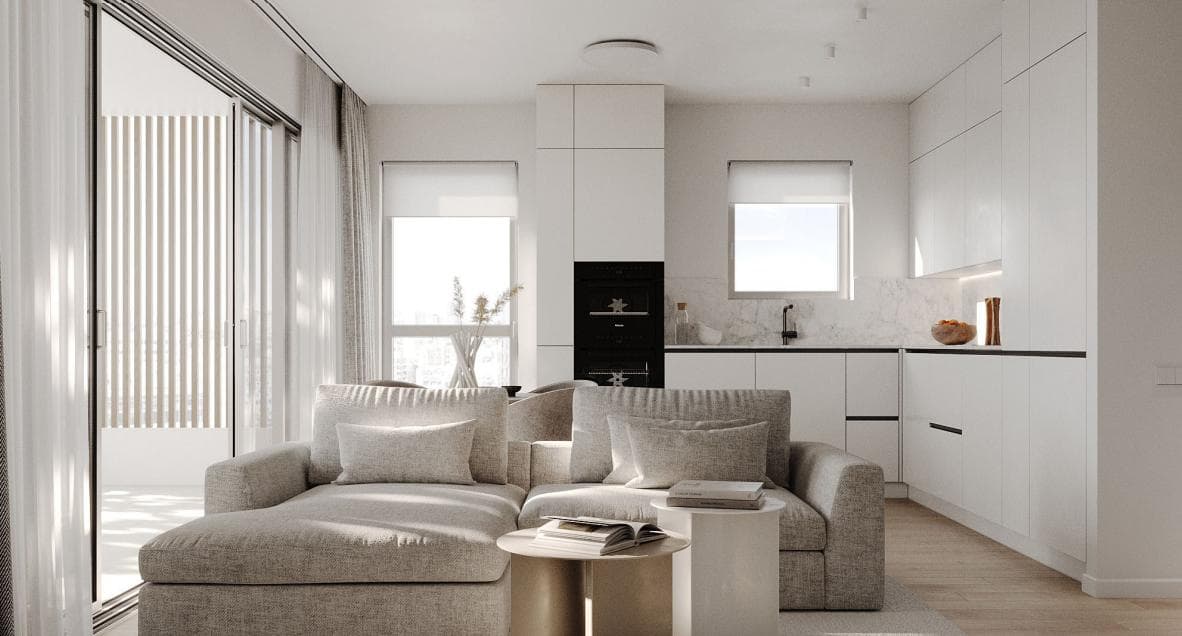 2-bedrooms apartments in Limassol, Cyprus.
