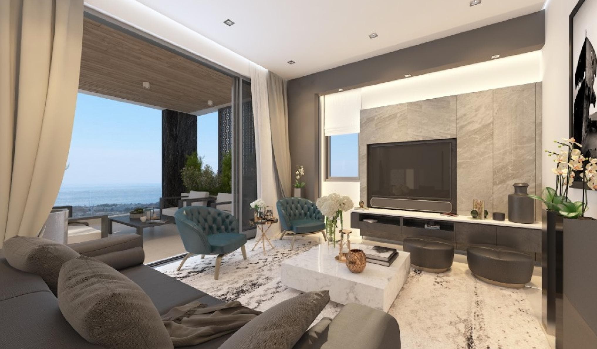 2-bedrooms apartments in Paphos, Cyprus.