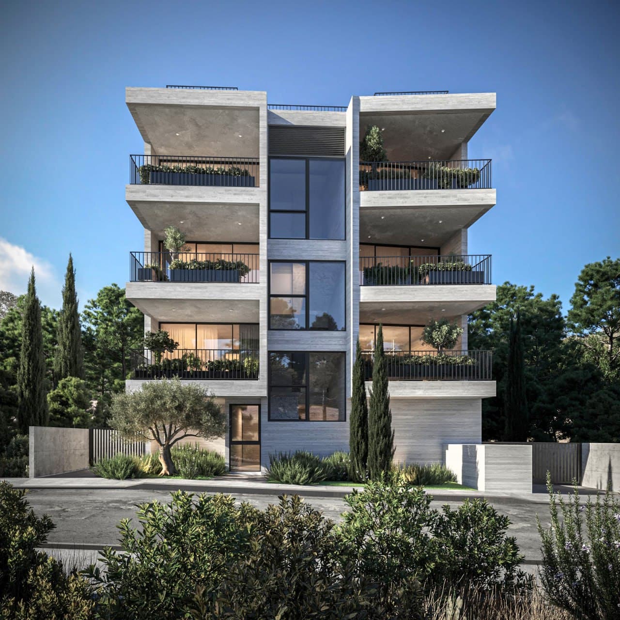 2-bedrooms apartments in Nicosia, Cyprus.