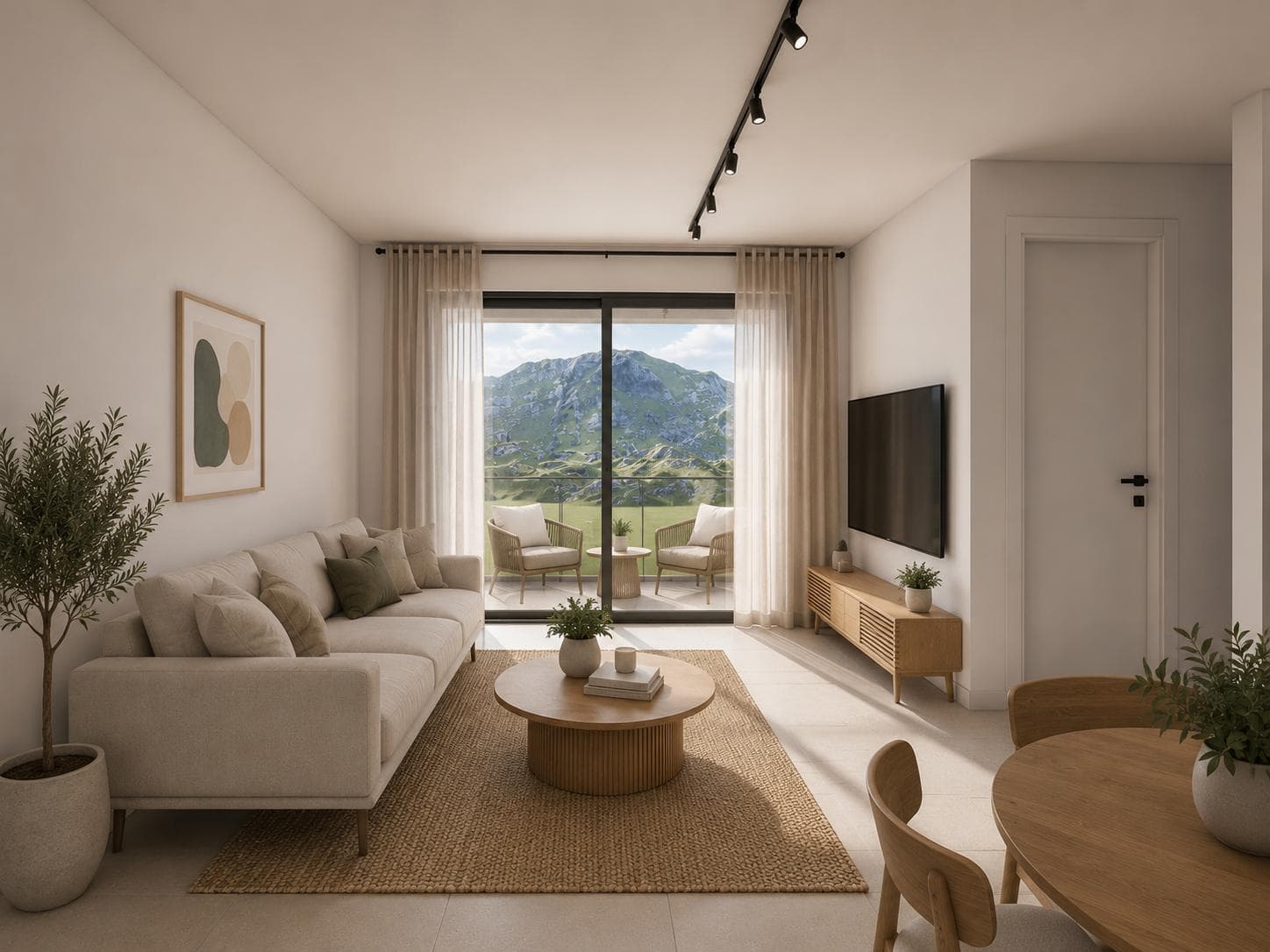 2-bedrooms apartments in Nicosia, Cyprus.