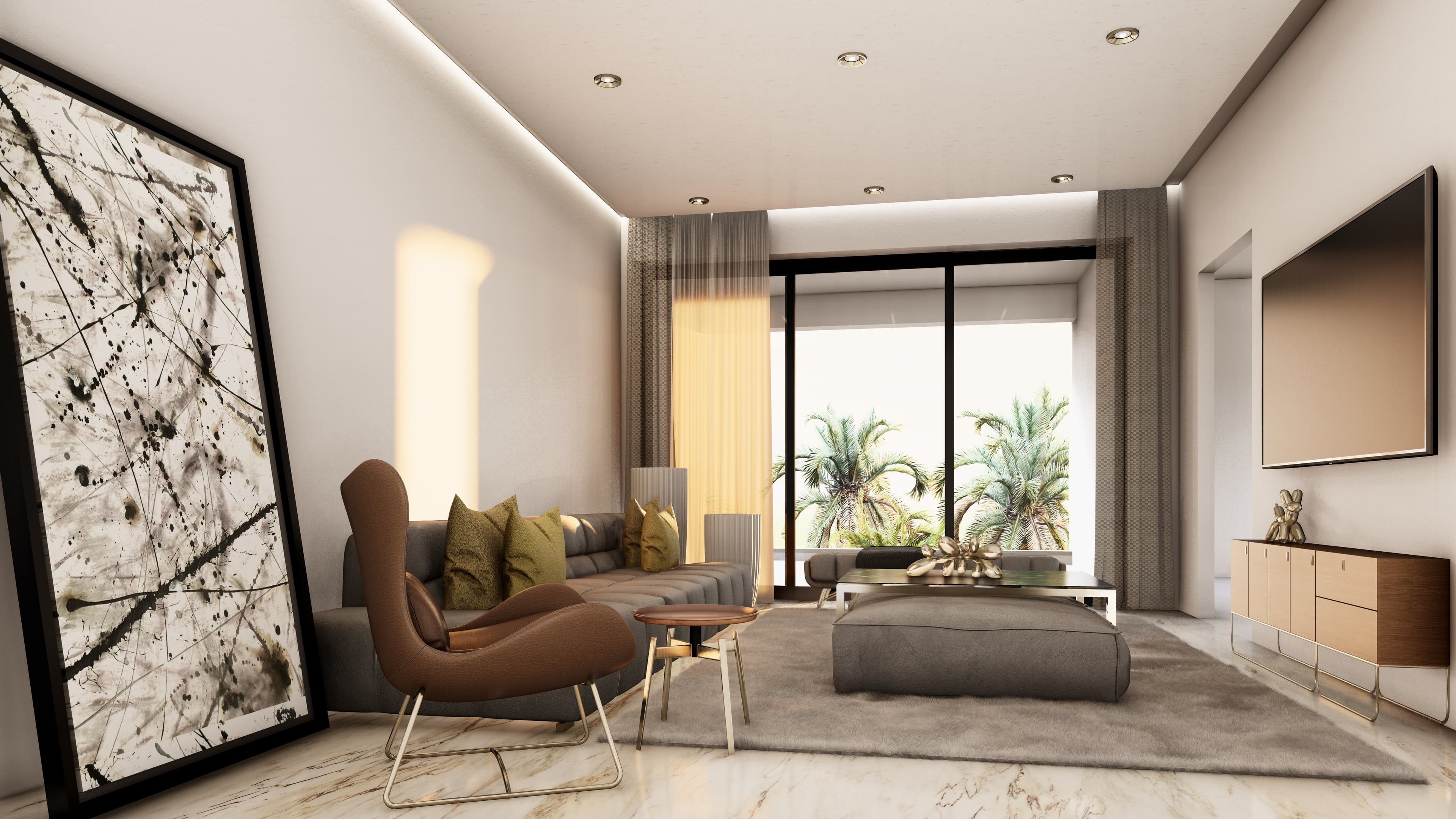 2-bedrooms apartments in Limassol, Cyprus.