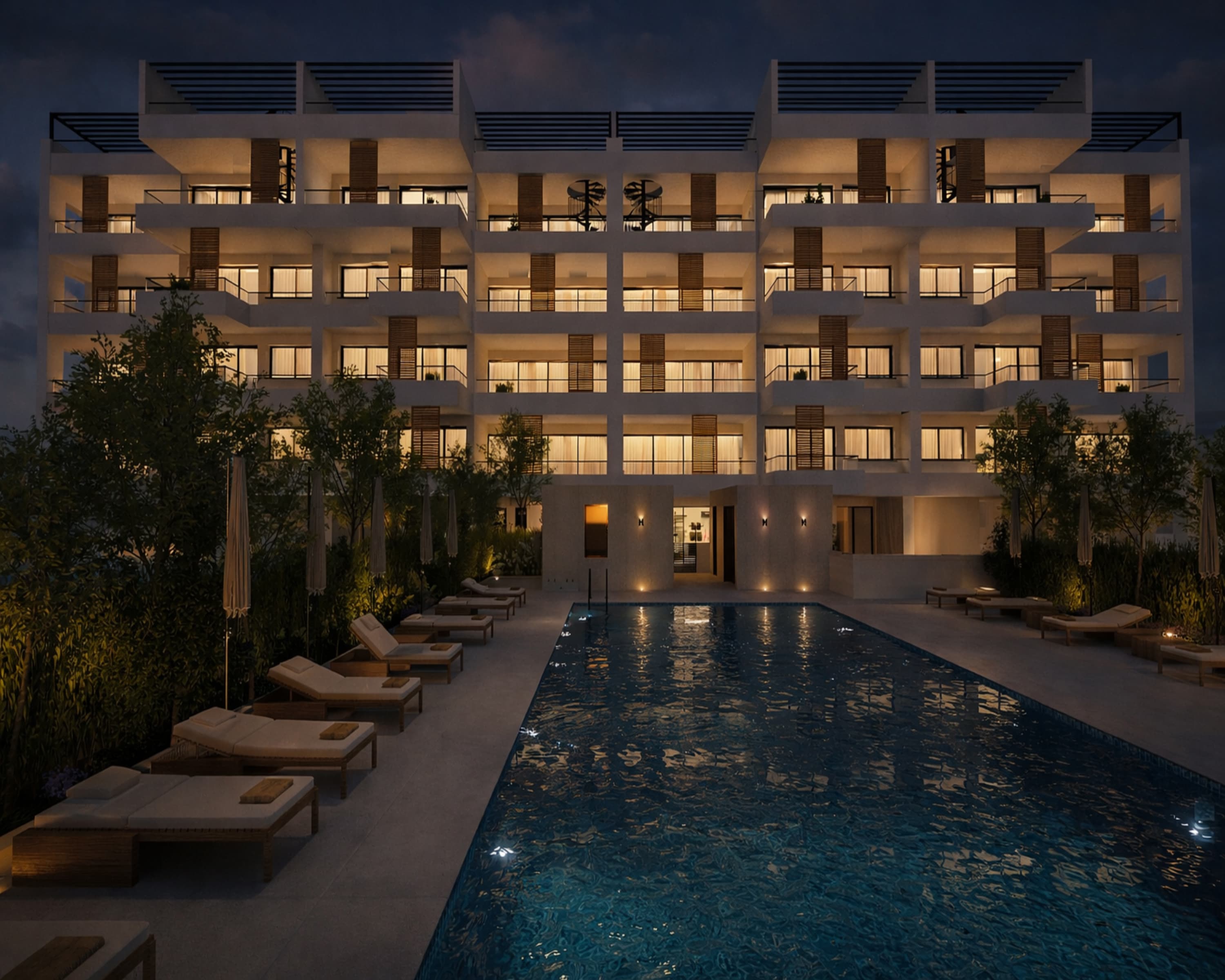 2-bedrooms apartments in Limassol, Cyprus.