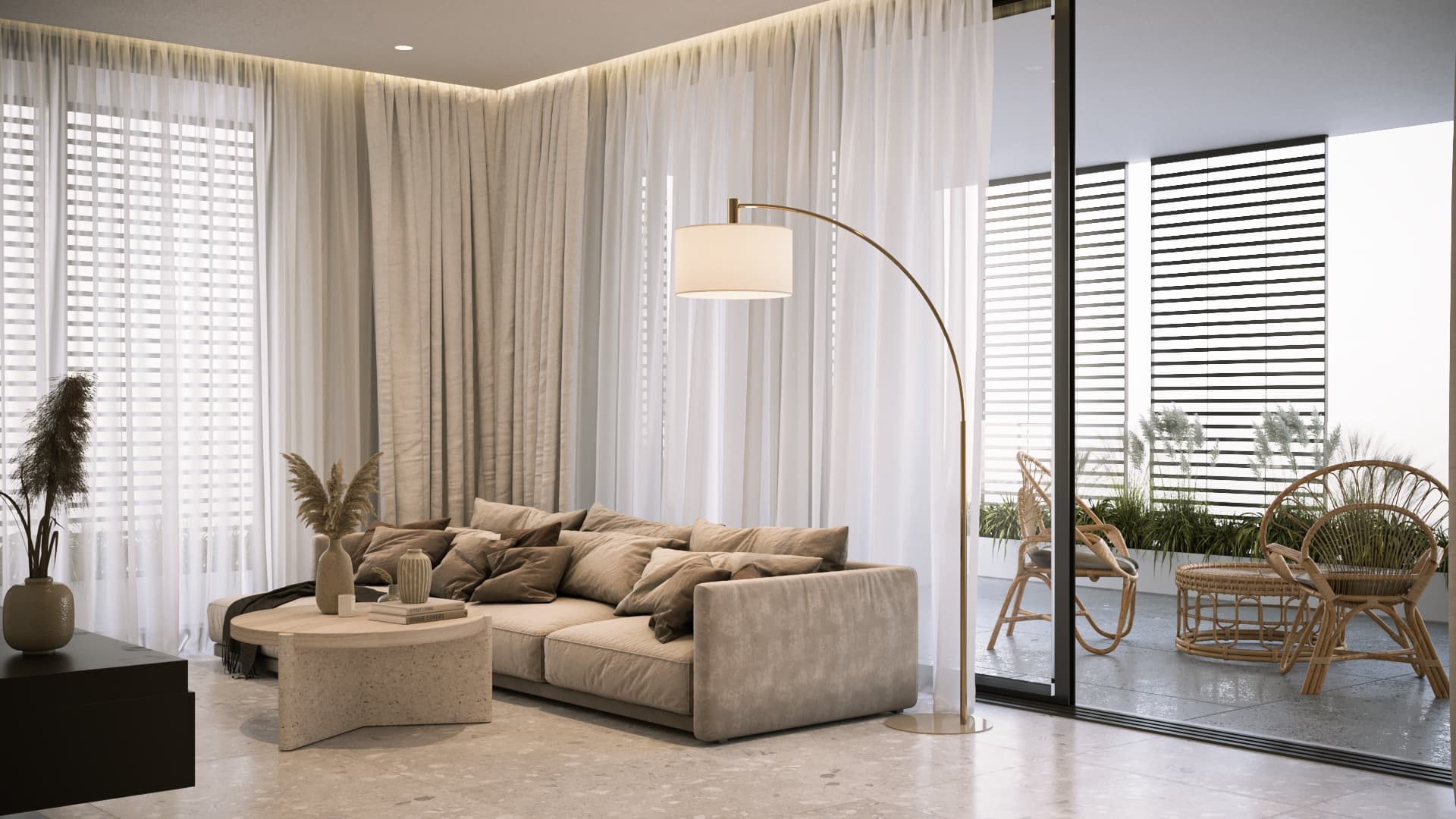 2-bedrooms apartments in Nicosia, Cyprus.
