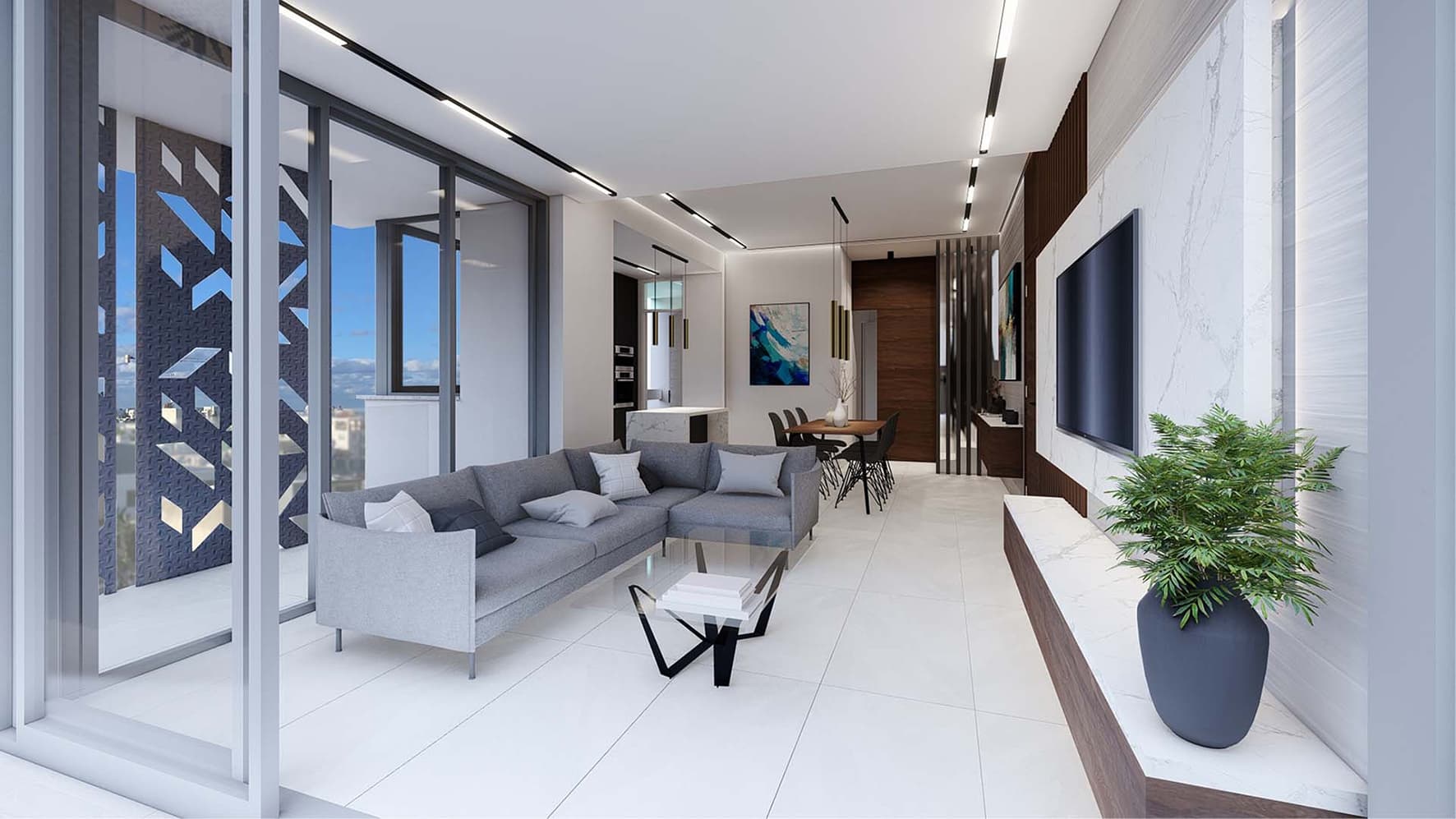 2-bedrooms apartments in Paphos, Cyprus.