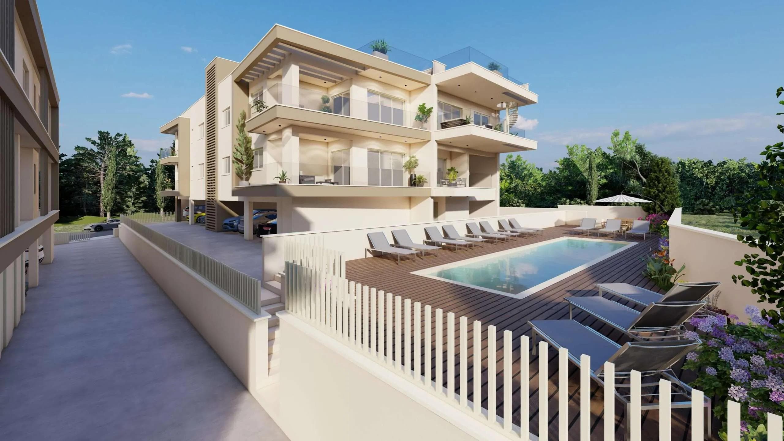 2-bedrooms apartments in Paphos, Cyprus.