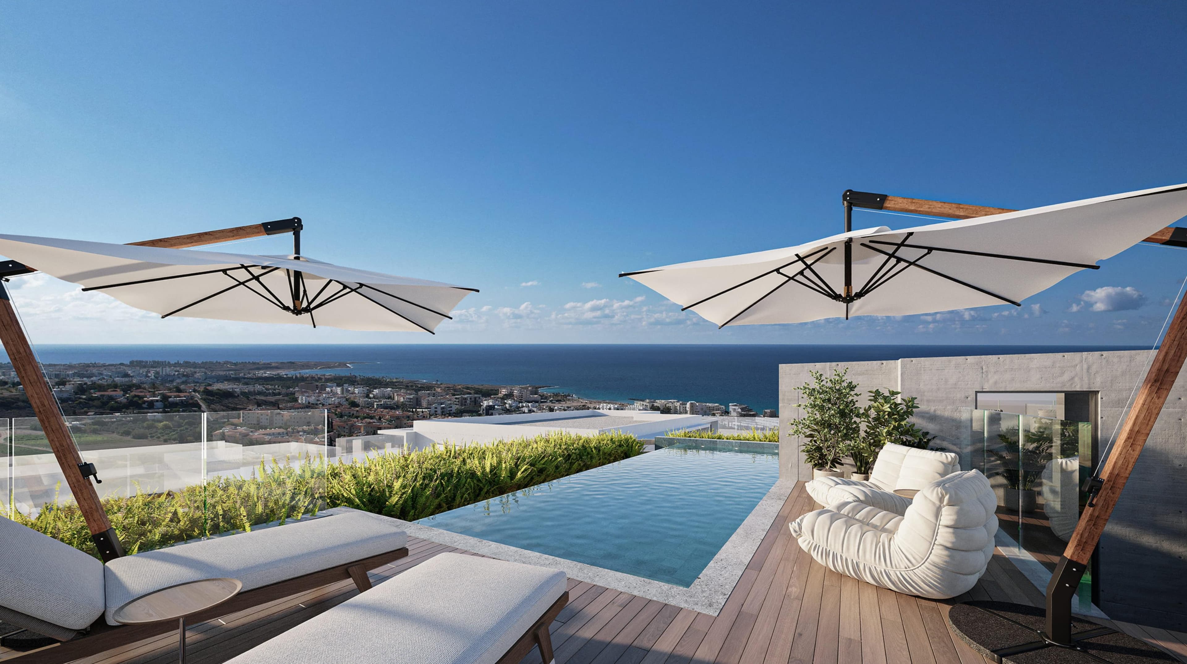 1-bedrooms apartments in Paphos, Cyprus.