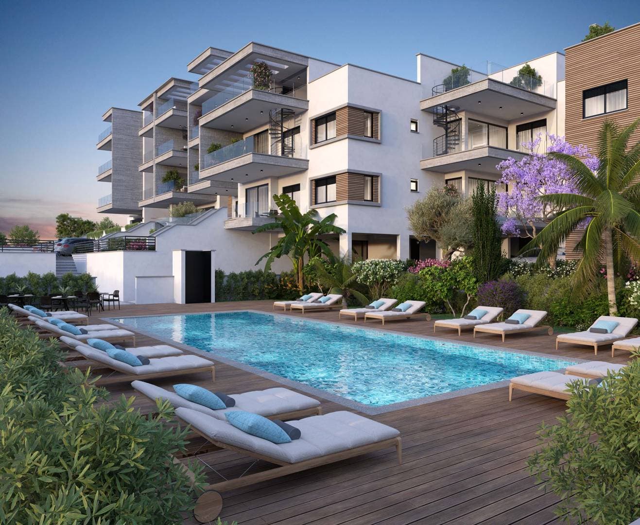 3-bedrooms apartments in Limassol, Cyprus.
