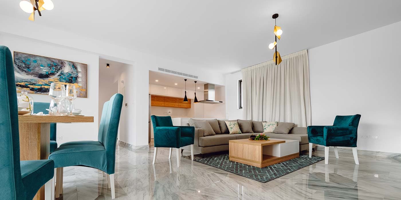 3-bedrooms apartments in Paphos, Cyprus.