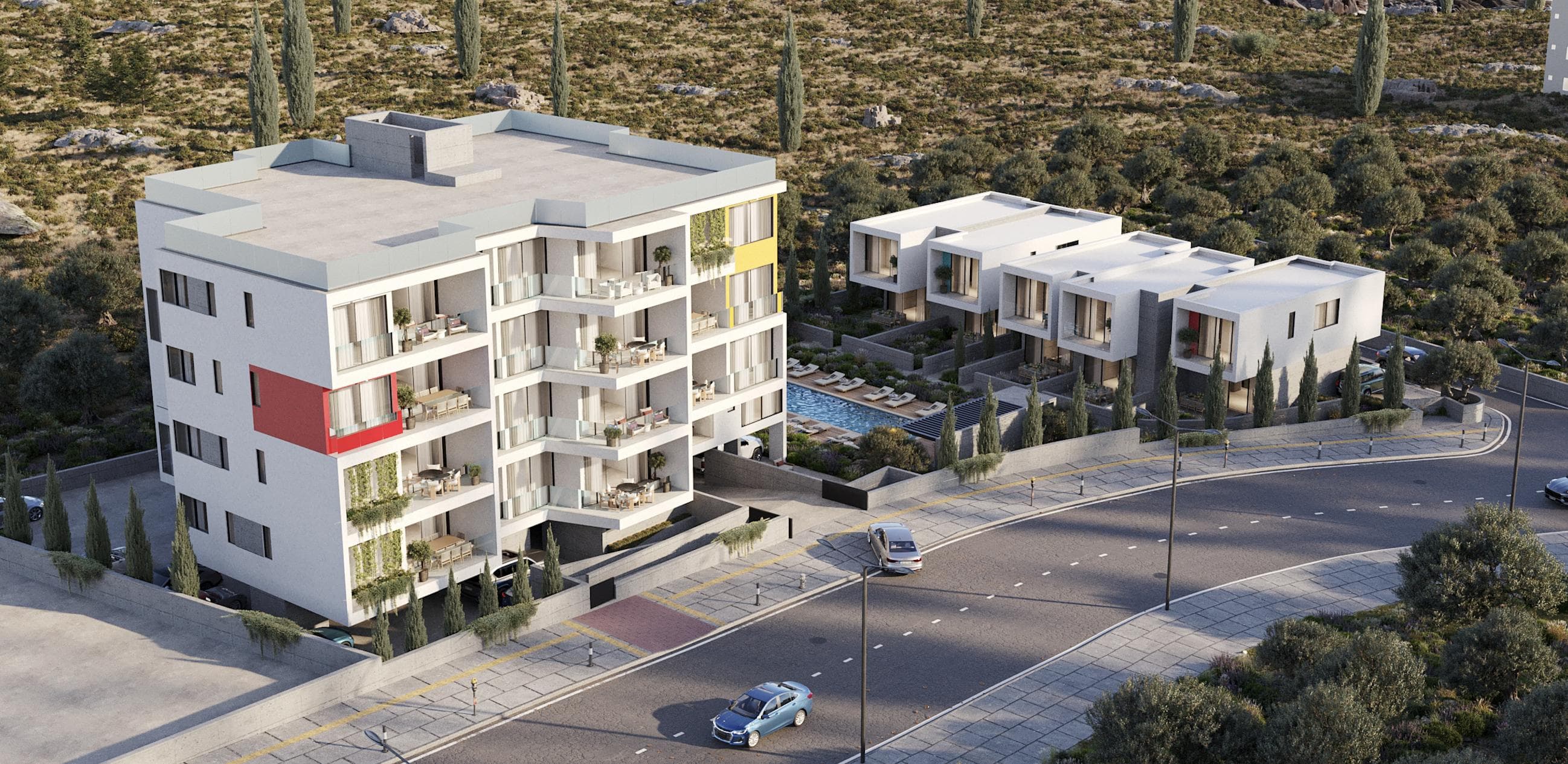 2-bedrooms apartments in Paphos, Cyprus.