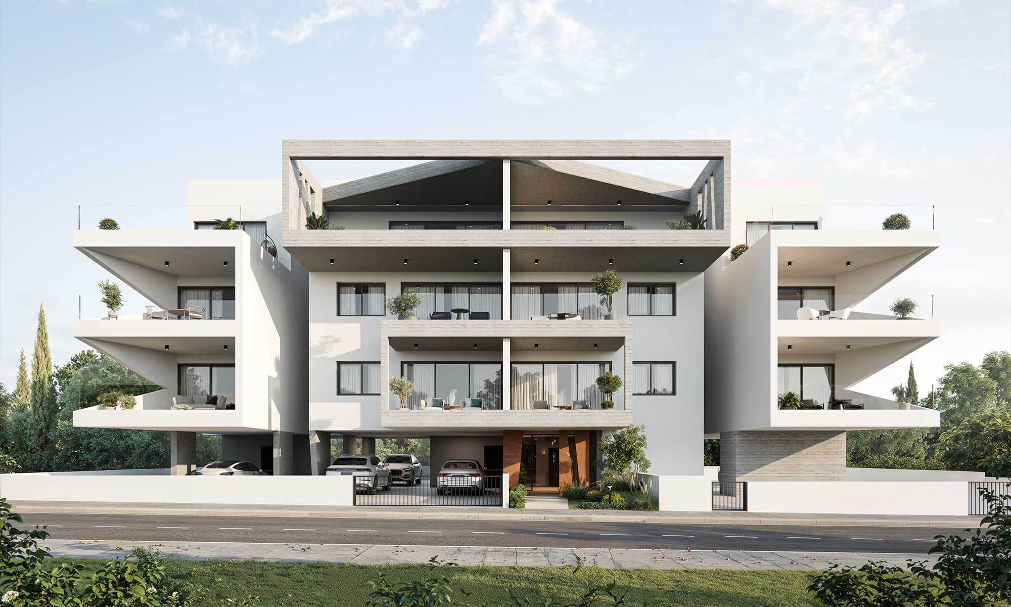 2-bedrooms apartments in Nicosia, Cyprus.