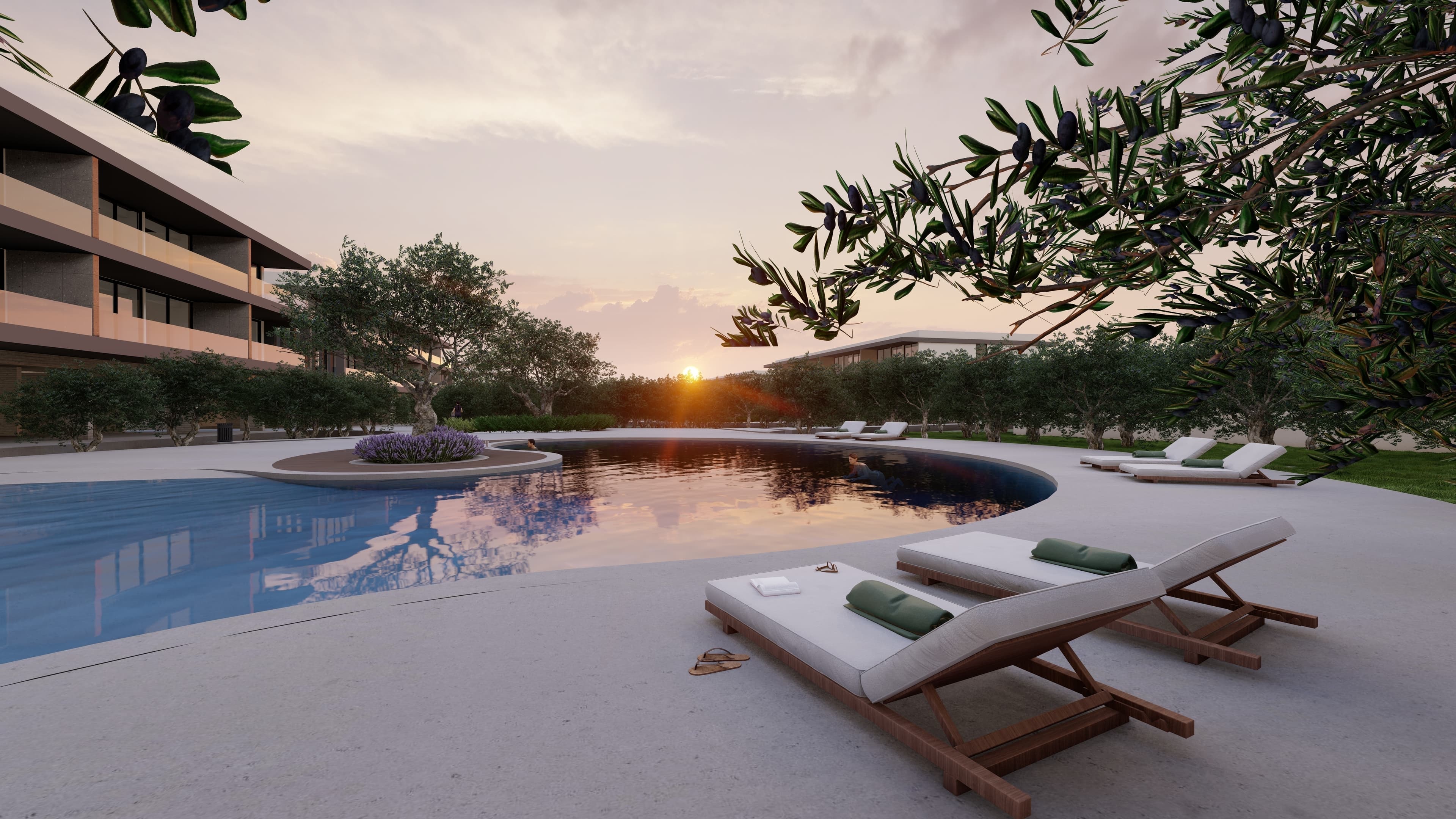 2-bedrooms apartments in Paphos, Cyprus.