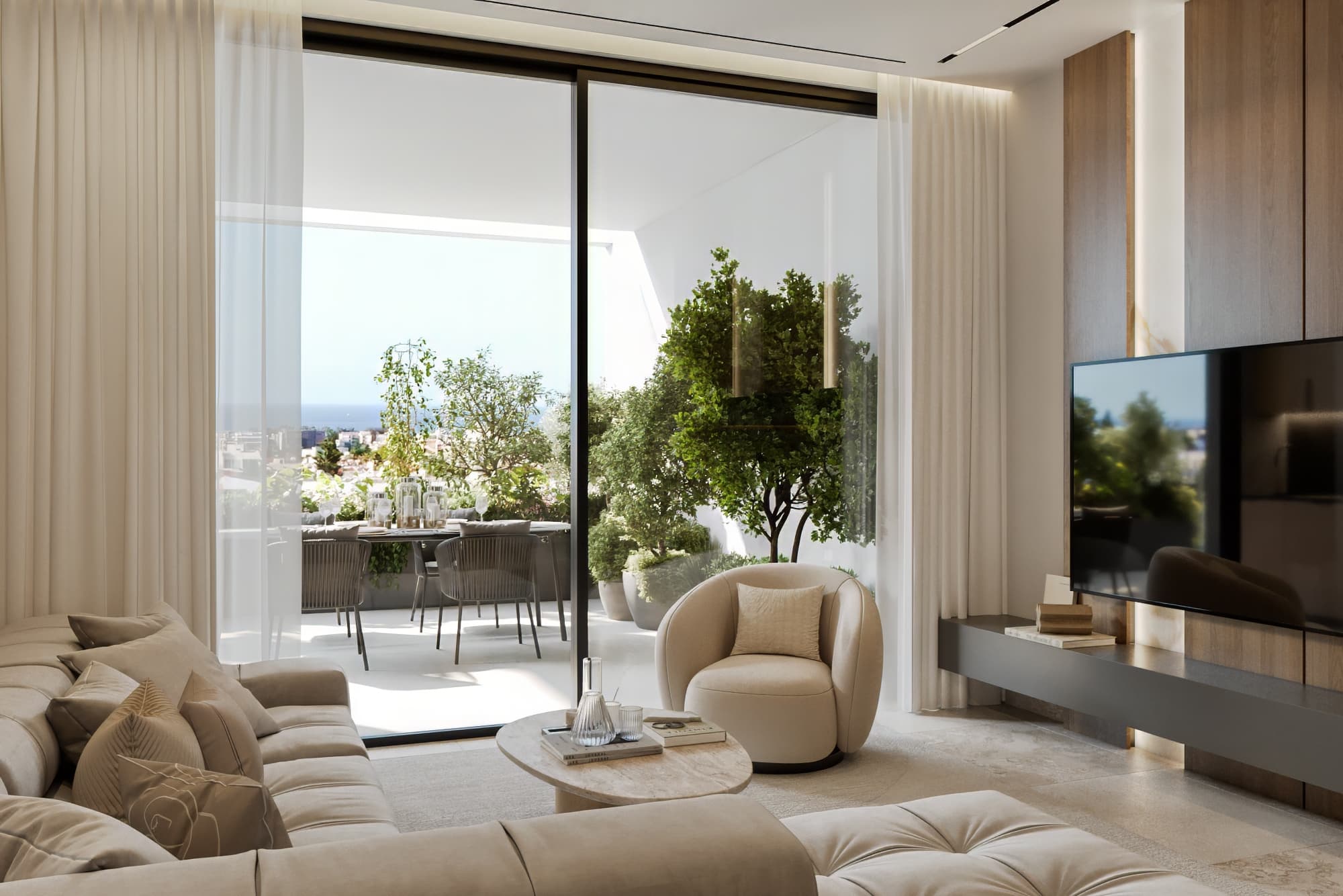 2-bedrooms apartments in Limassol, Cyprus.