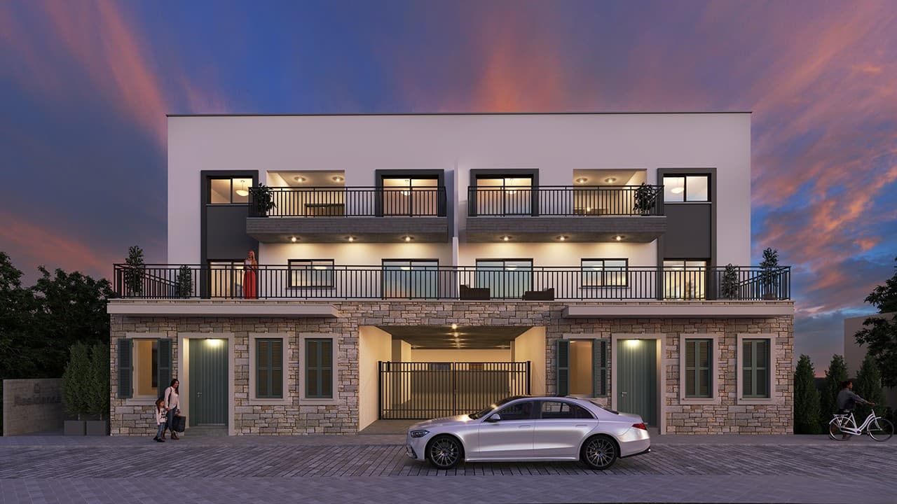 2-bedrooms apartments in Limassol, Cyprus.
