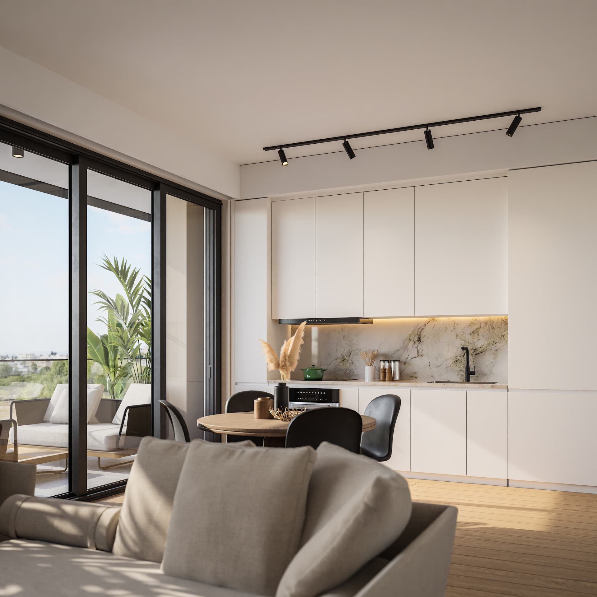 2-bedrooms apartments in Limassol, Cyprus.