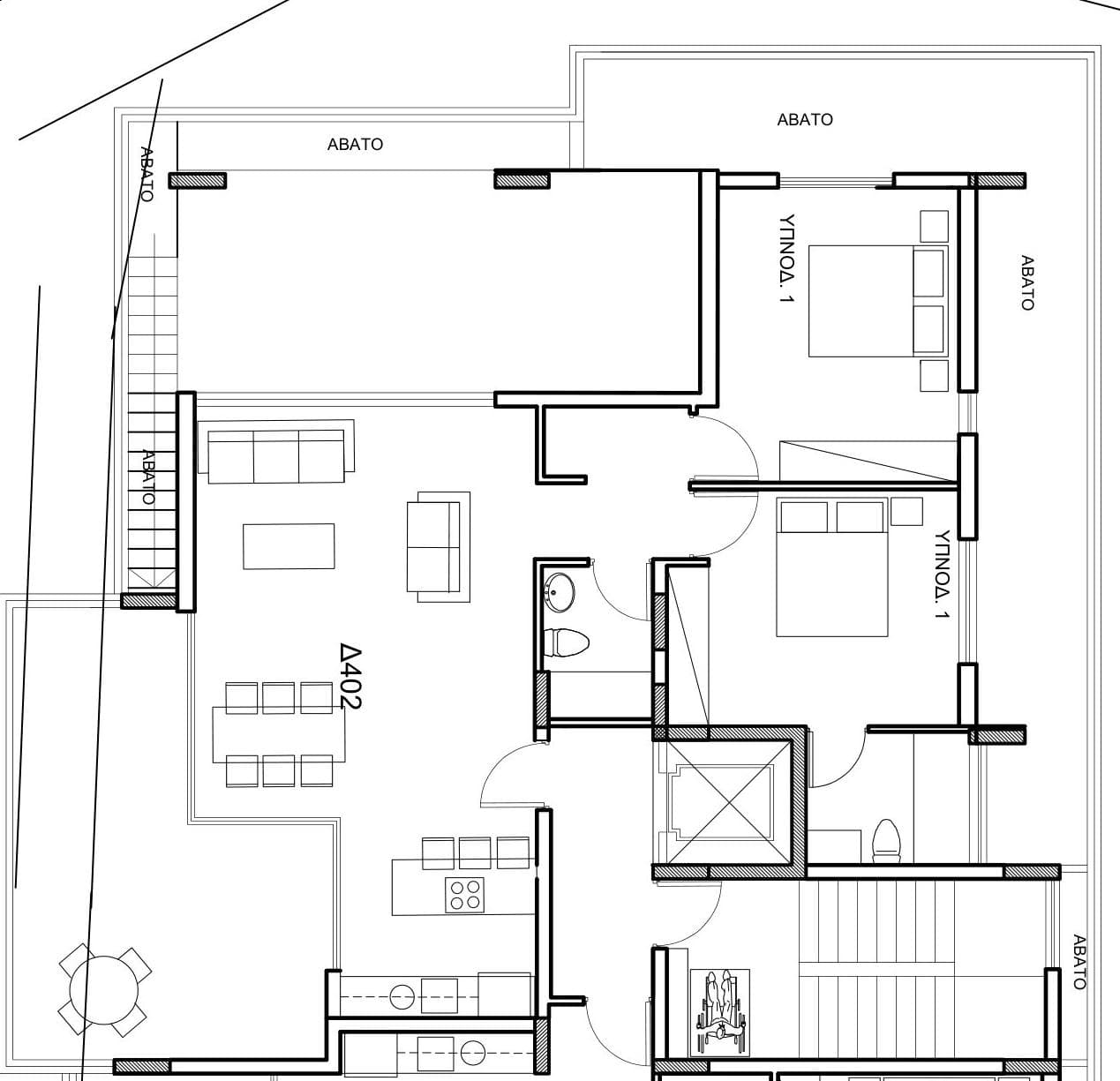 2-bedrooms apartments in Nicosia, Cyprus.