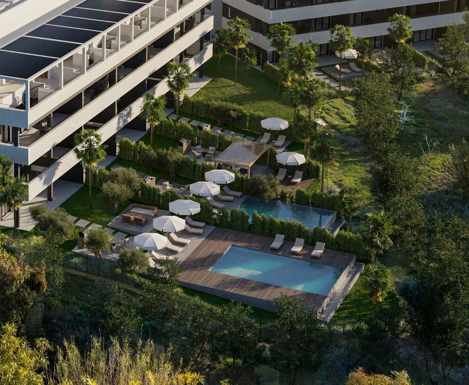 2-bedrooms apartments in Limassol, Cyprus.