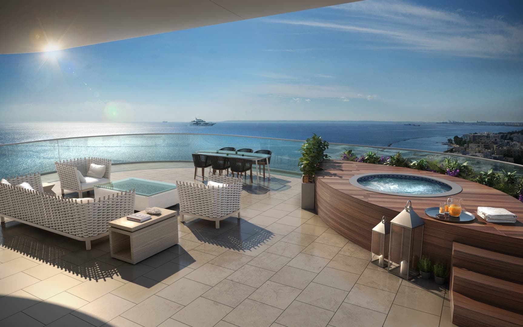 4-bedrooms apartments in Limassol, Cyprus.