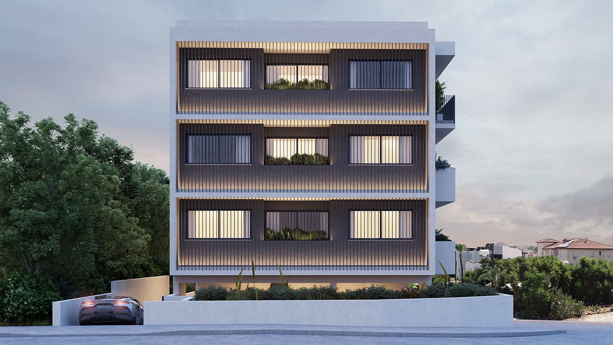 2-bedrooms apartments in Nicosia, Cyprus.