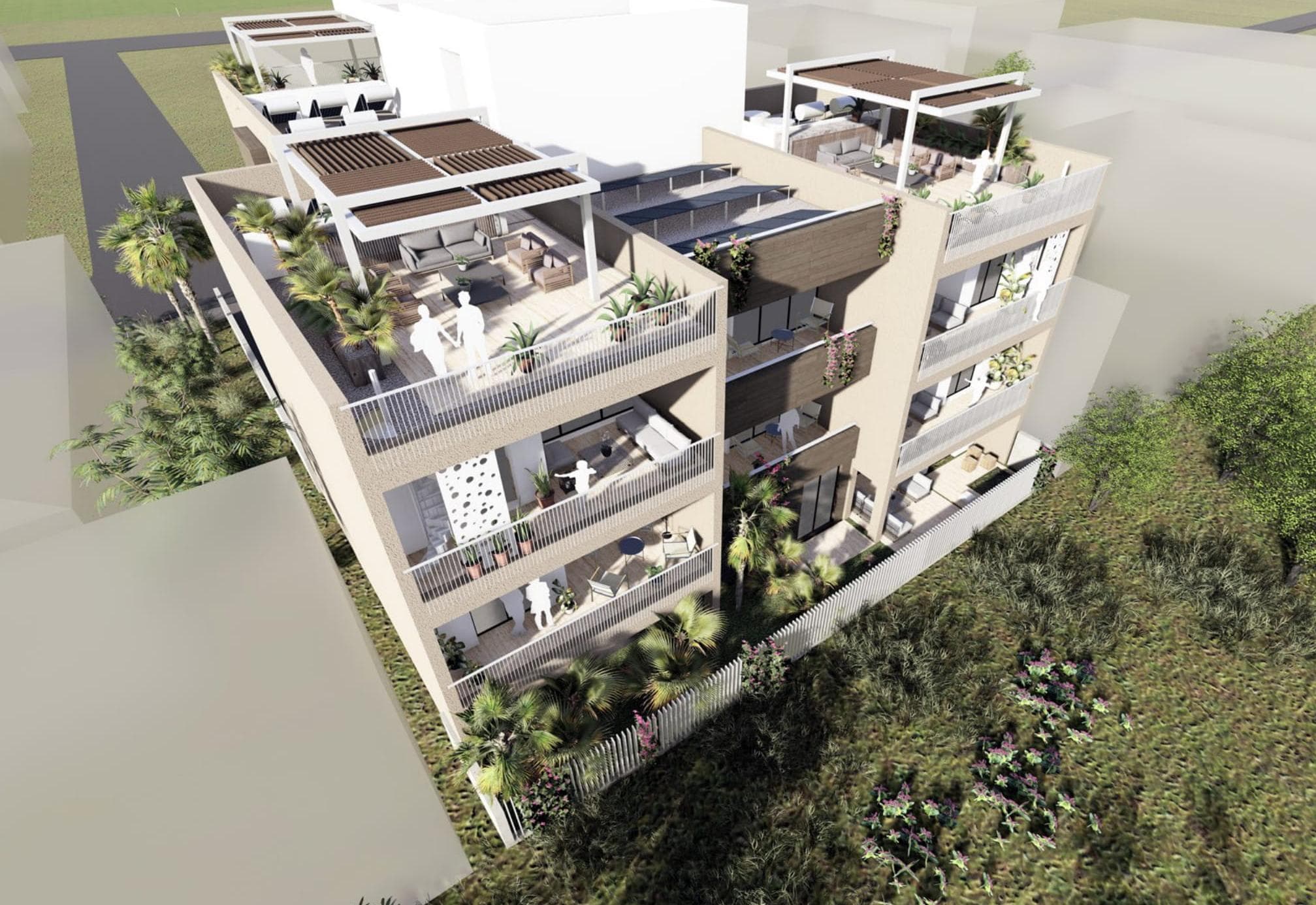 2-bedrooms apartments in Larnaca, Cyprus.