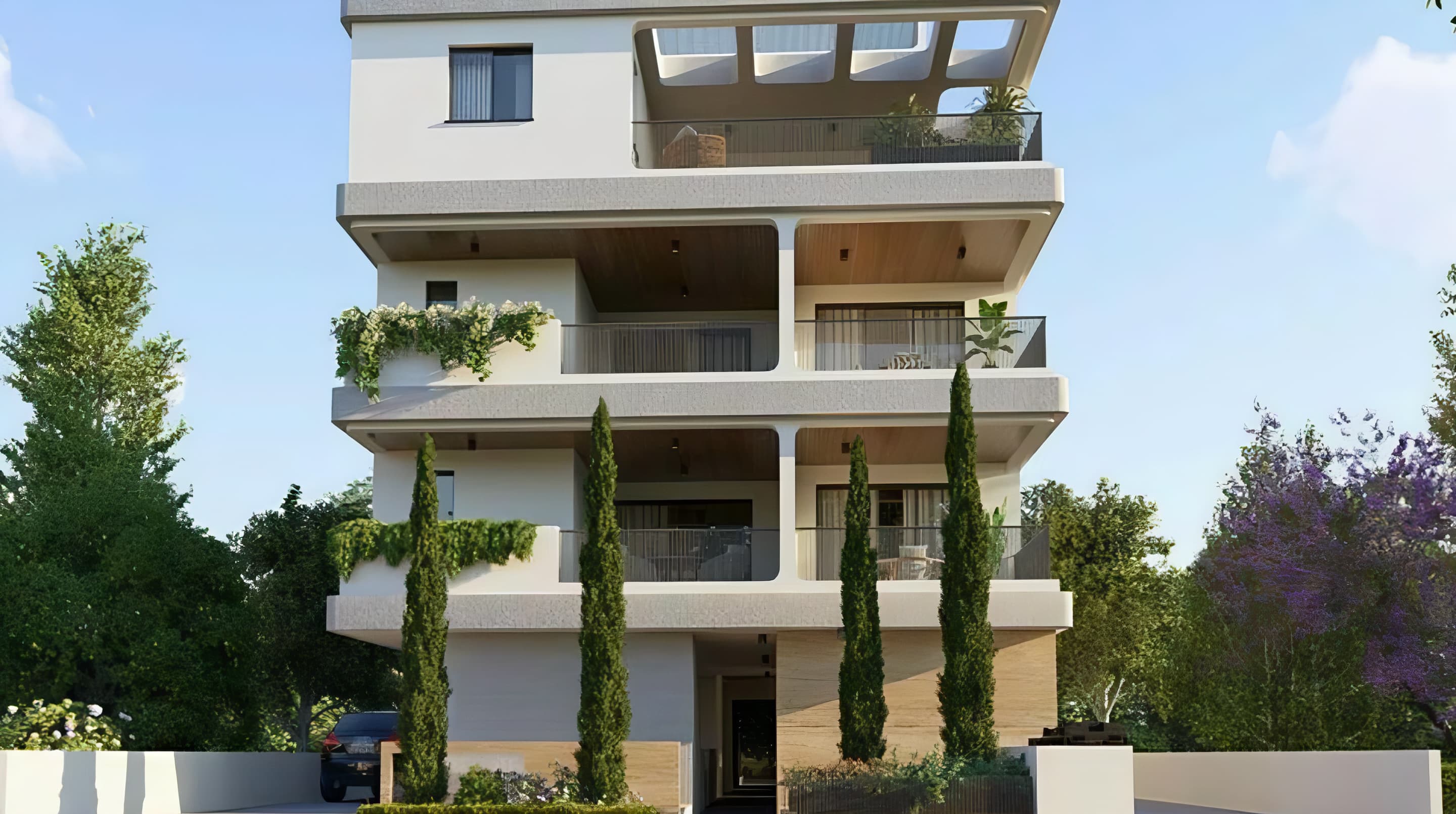 2-bedrooms apartments in Nicosia, Cyprus.