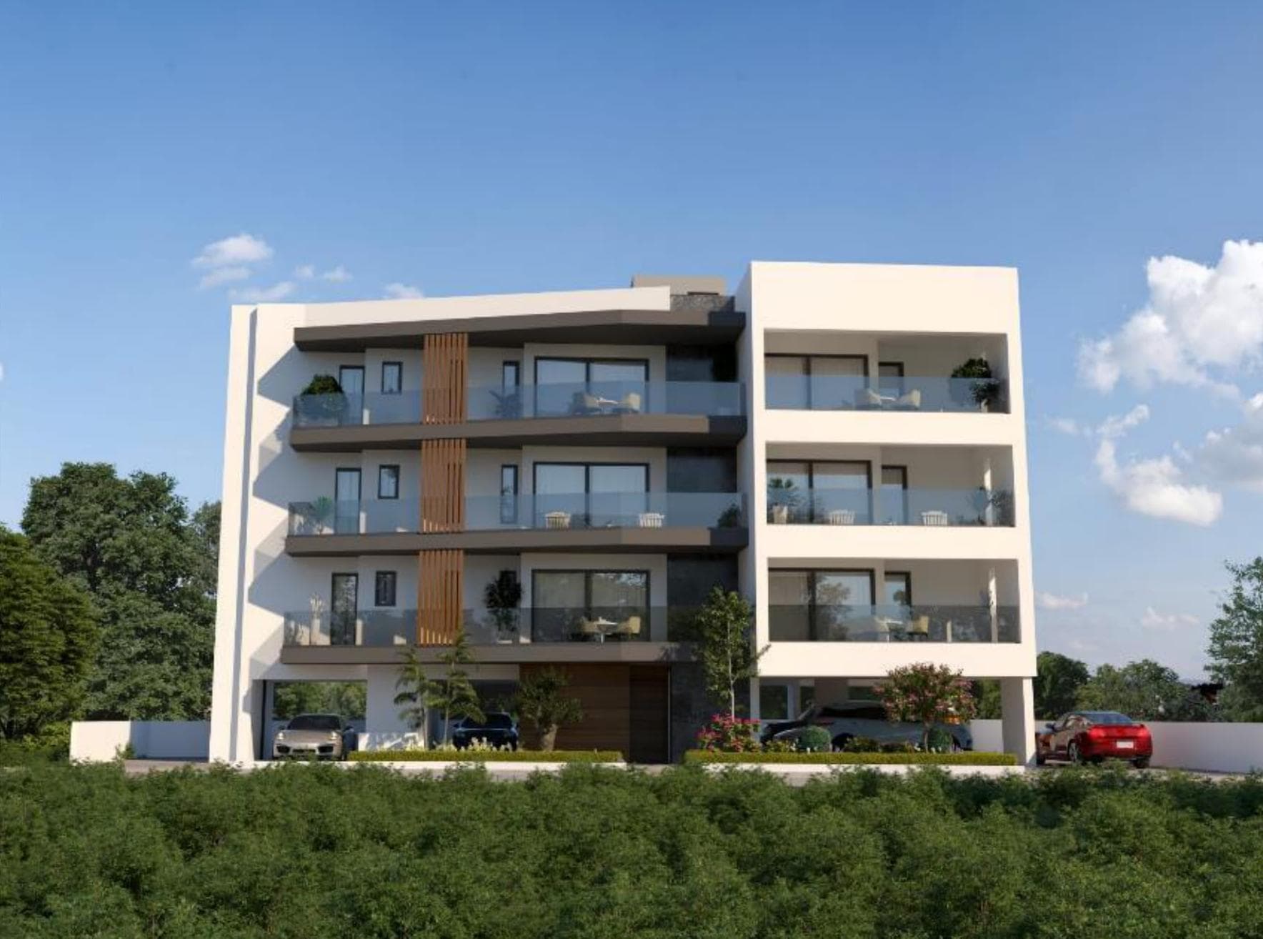 2-bedrooms apartments in Nicosia, Cyprus.