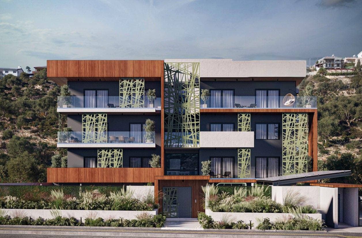 2-bedrooms apartments in Limassol, Cyprus.