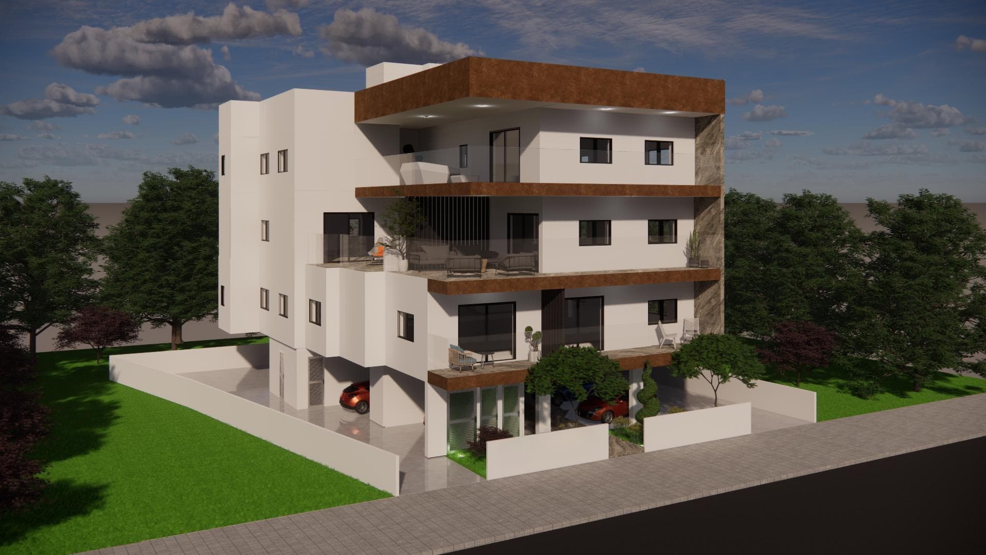 2-bedrooms apartments in Larnaca, Cyprus.