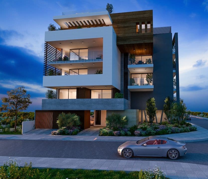 3-bedrooms apartments in Limassol, Cyprus.