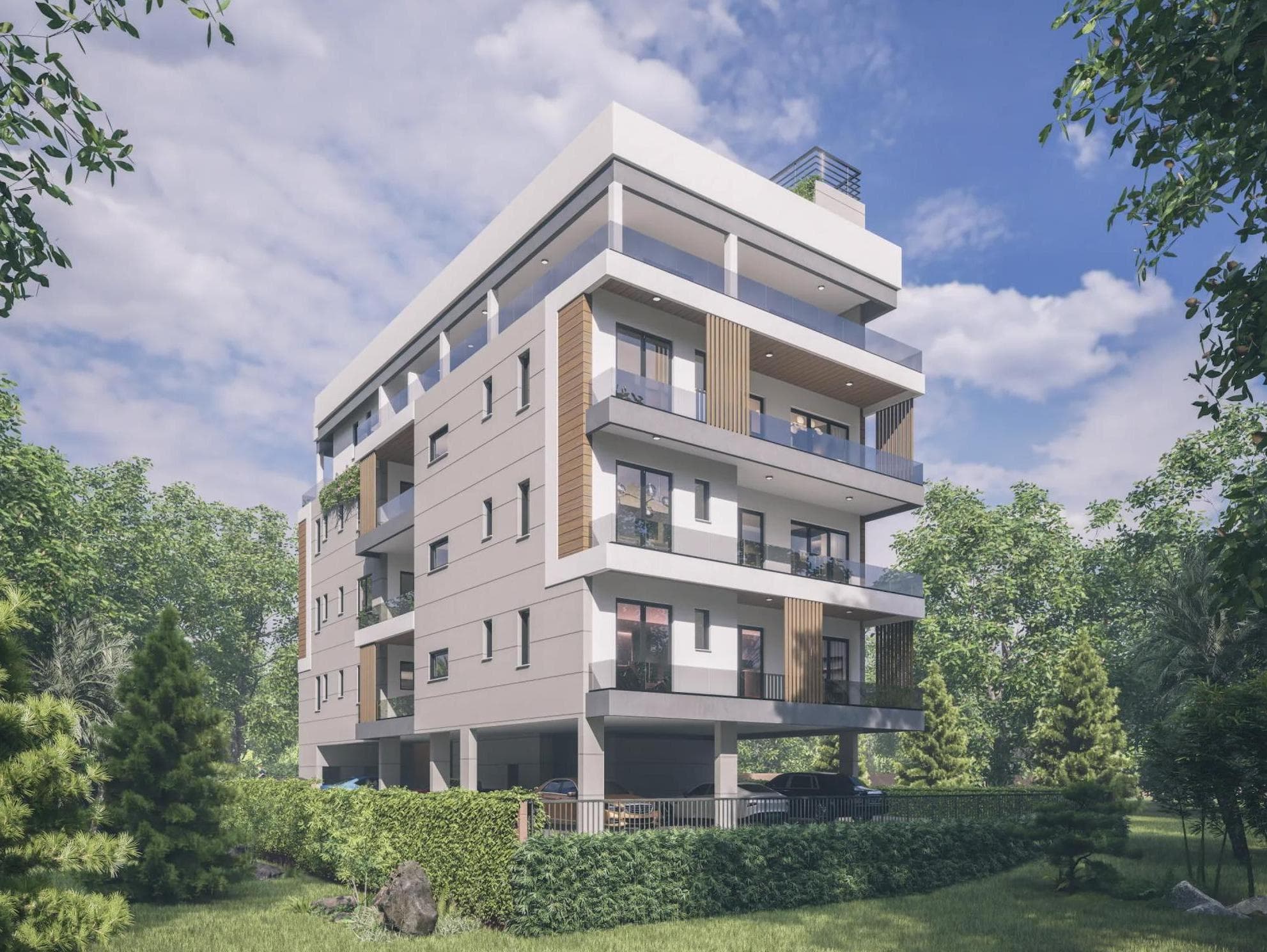 2-bedrooms apartments in Nicosia, Cyprus.