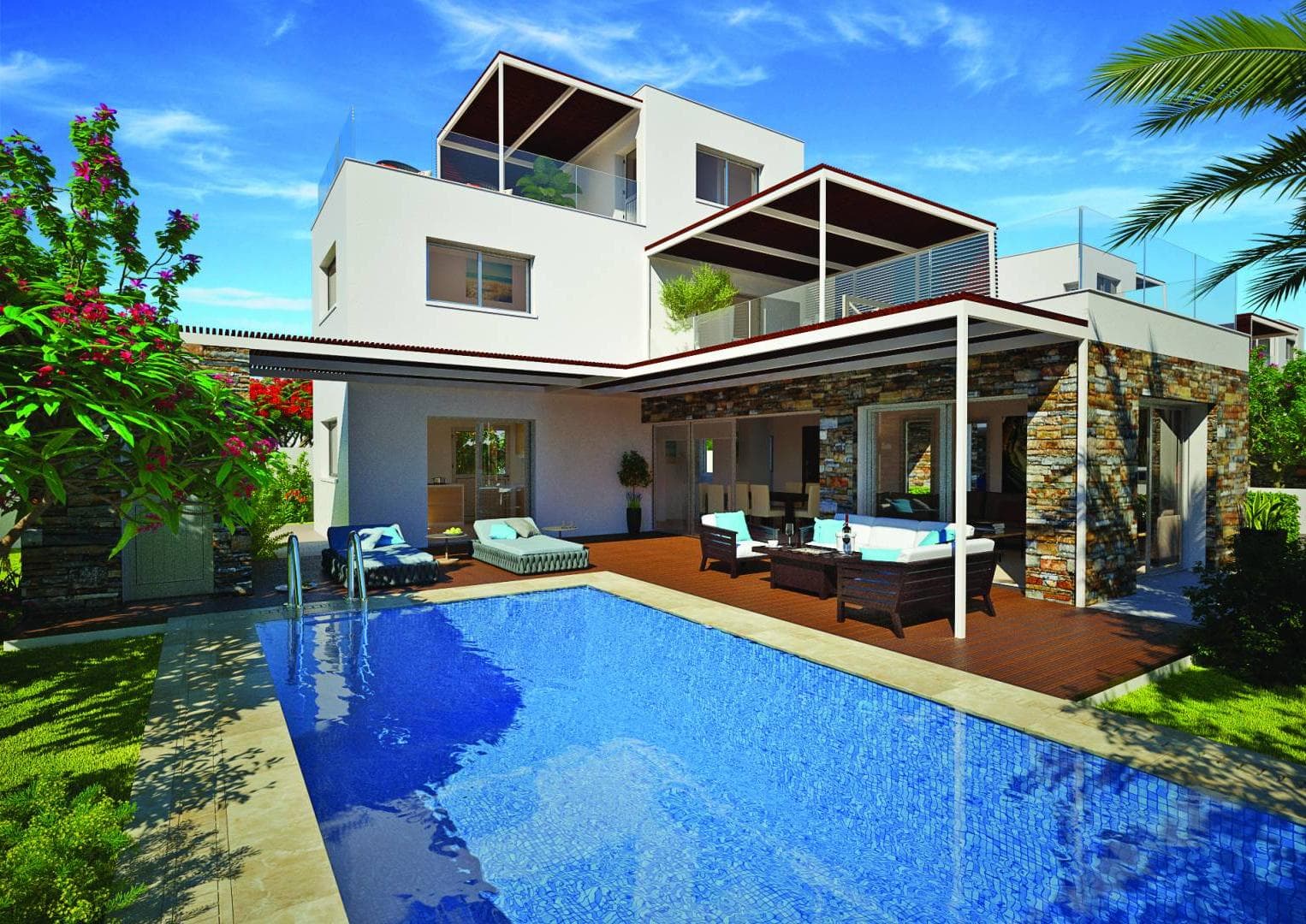 4-bedrooms house in Paphos, Cyprus.