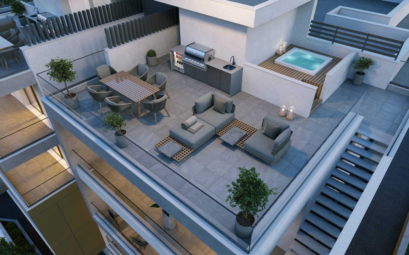 3-bedrooms apartments in Limassol, Cyprus.