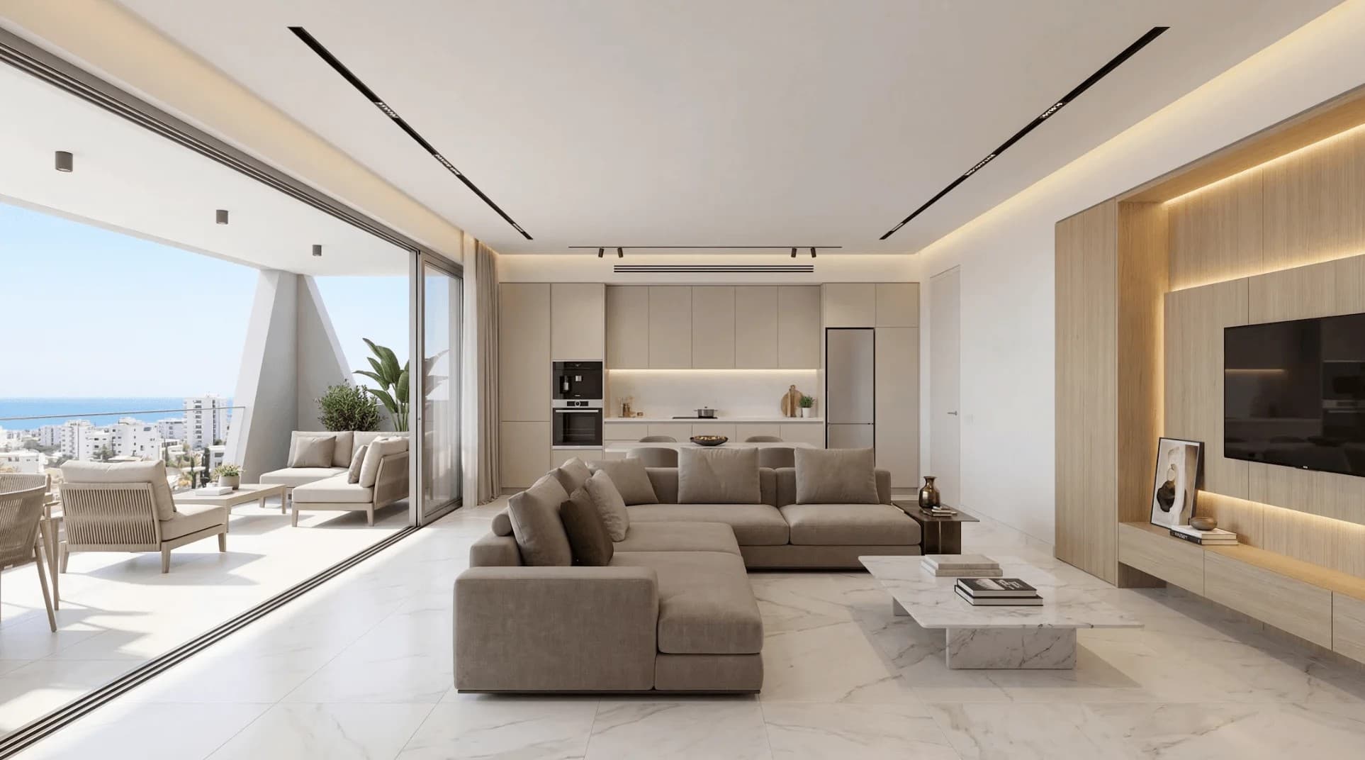 2-bedrooms apartments in Limassol, Cyprus.